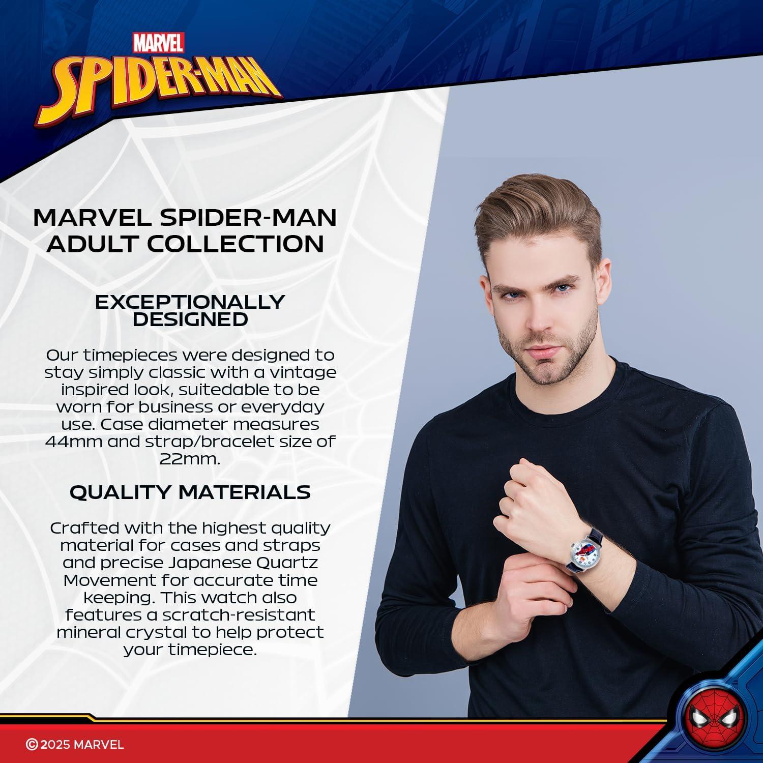Reloj Analógico de Cuarzo Marvel Spider-Man Vintage 44mm