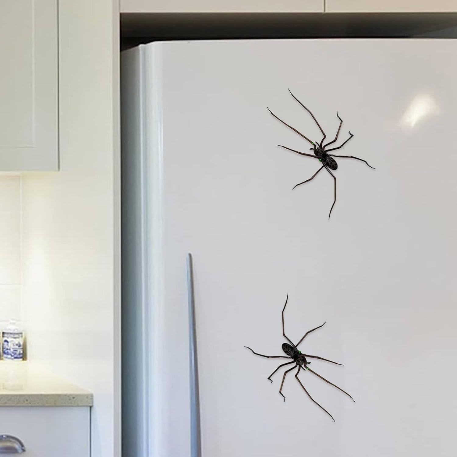 Imán de Araña 3D Pureadee - 2 Pcs Decoración Realista