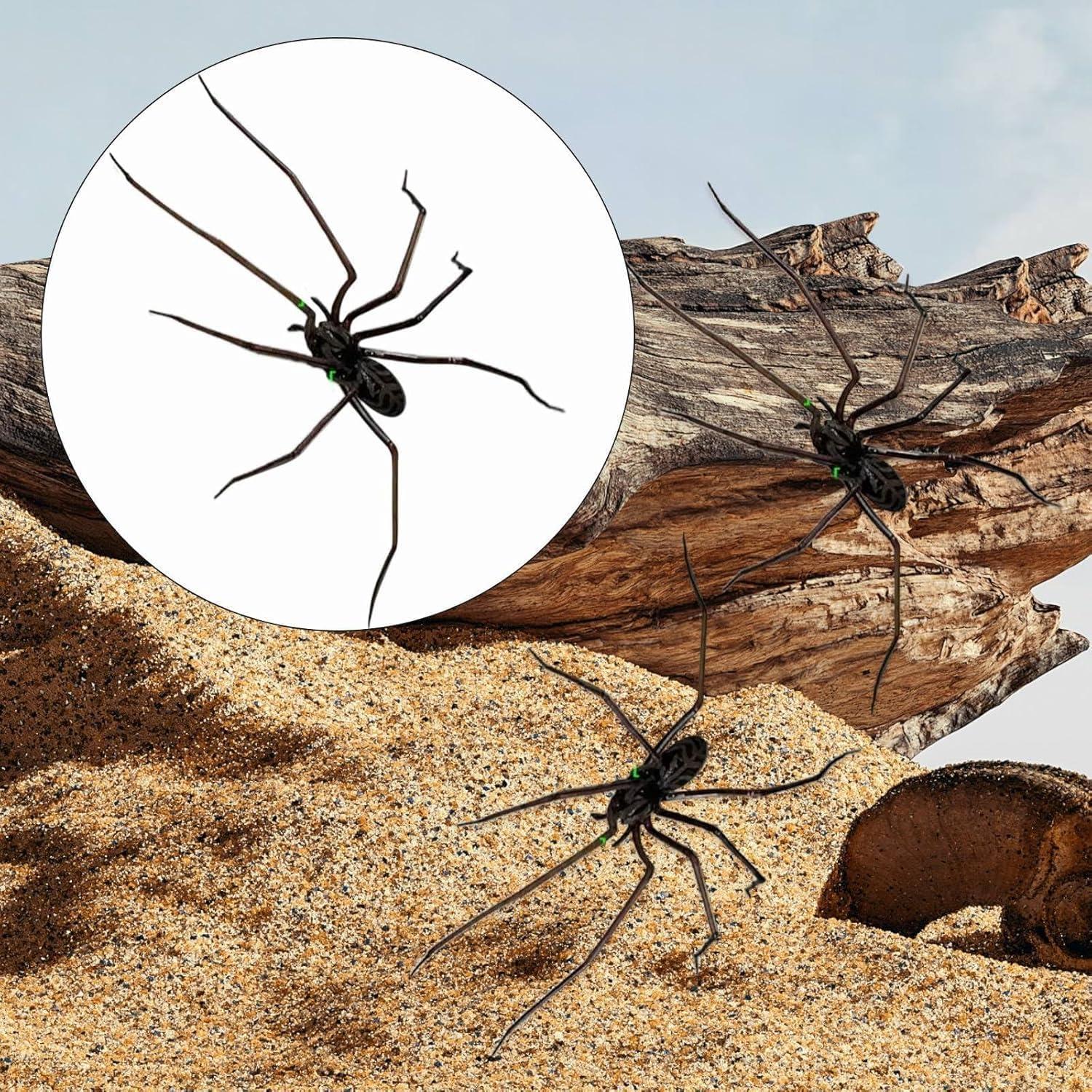 Imán de Araña 3D Pureadee - 2 Pcs Decoración Realista