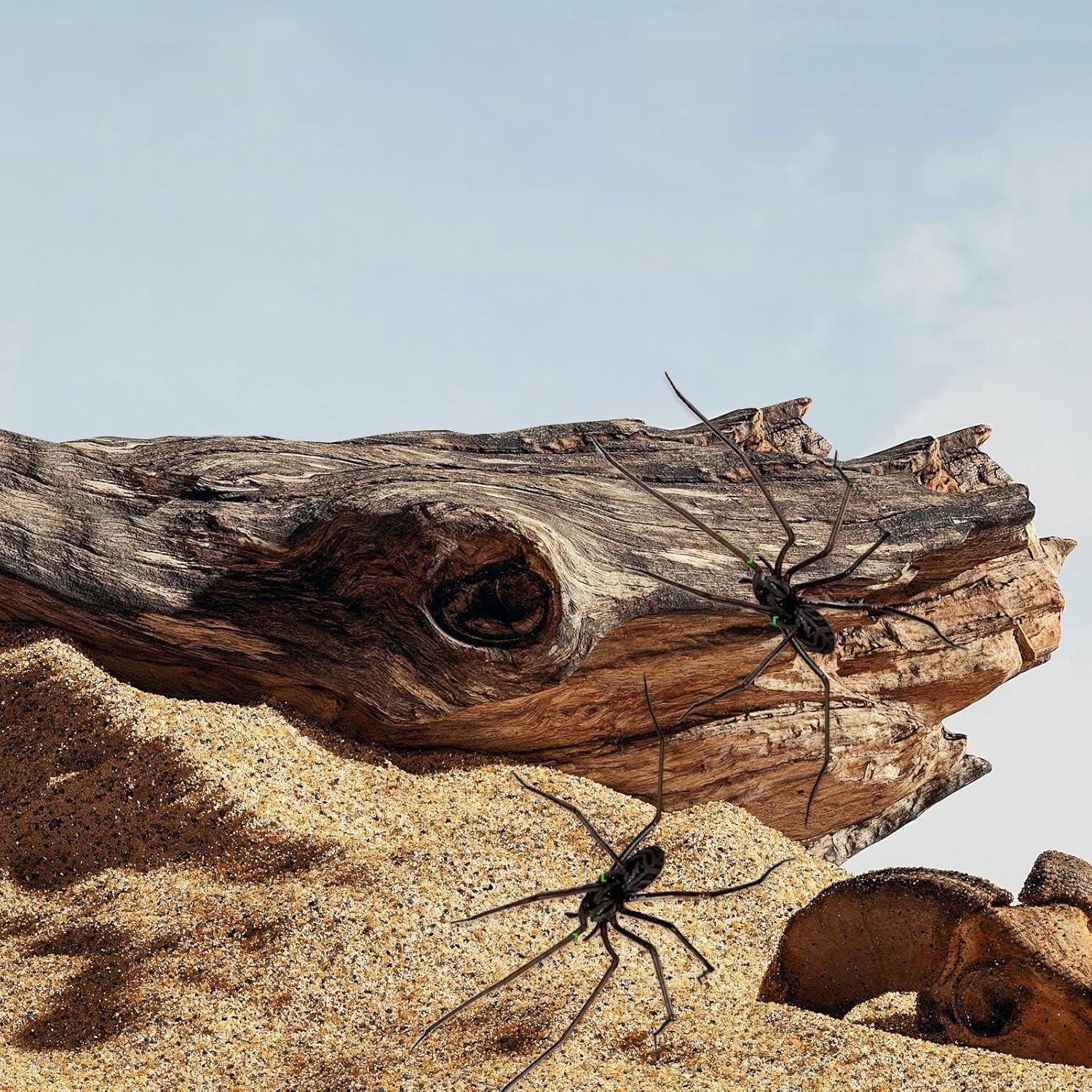 Imán de Araña 3D Pureadee - 2 Pcs Decoración Realista