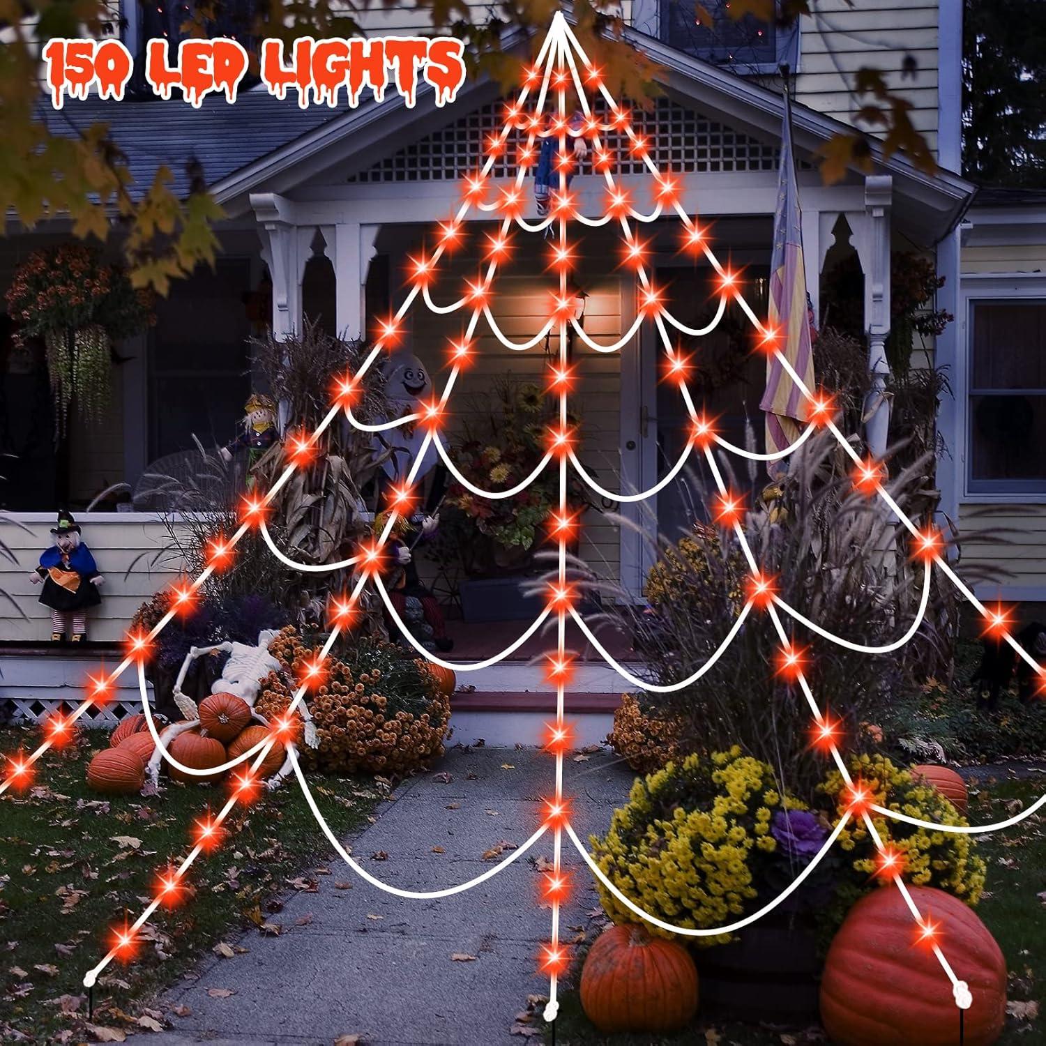 Luces de Telaraña Halloween Zivilic 150 LED Naranja 5 m