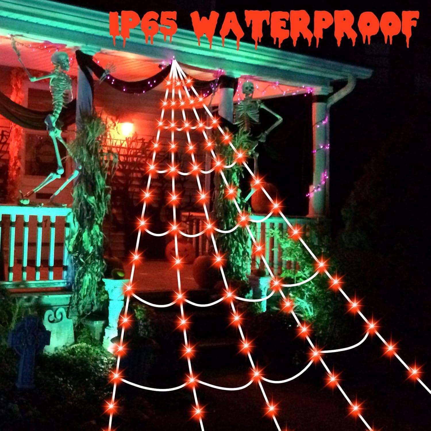 Luces de Telaraña Halloween Zivilic 150 LED Naranja 5 m
