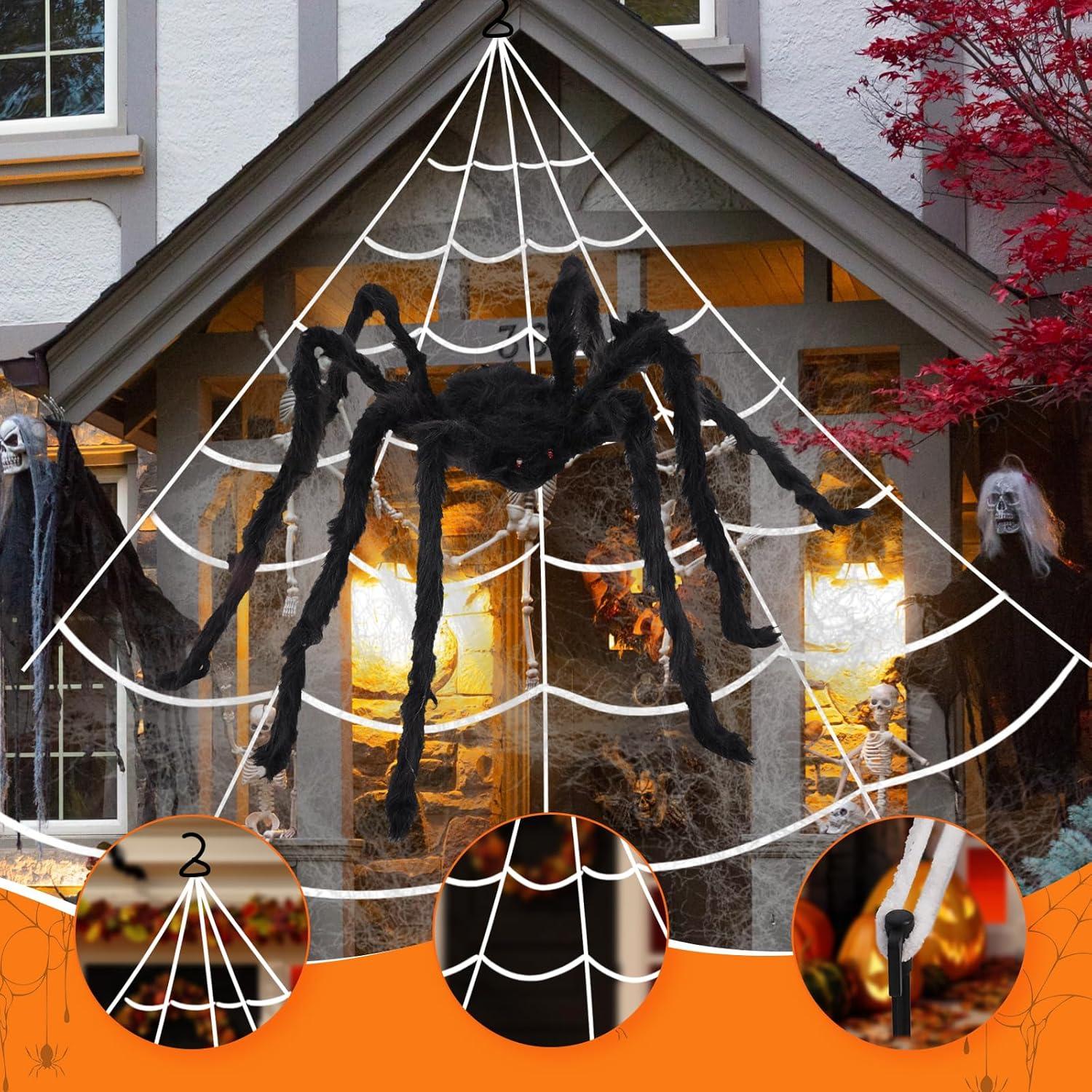 Red de Araña Iluminada Gigante Eossth 5m 200 LEDs 11 Modos