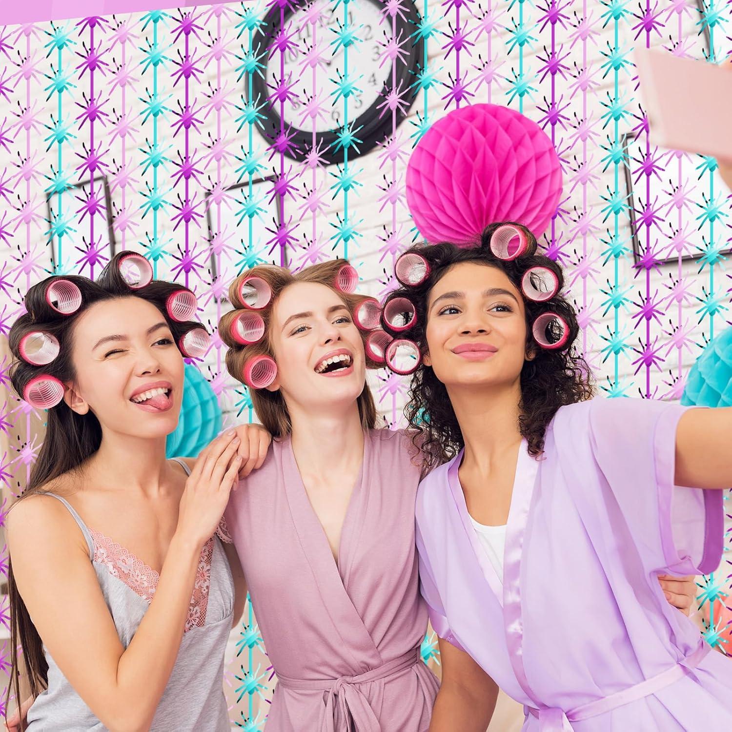 2 Paquetes Cortinas de Flecos de Papel de Aluminio Araña Yuntau 1x2m