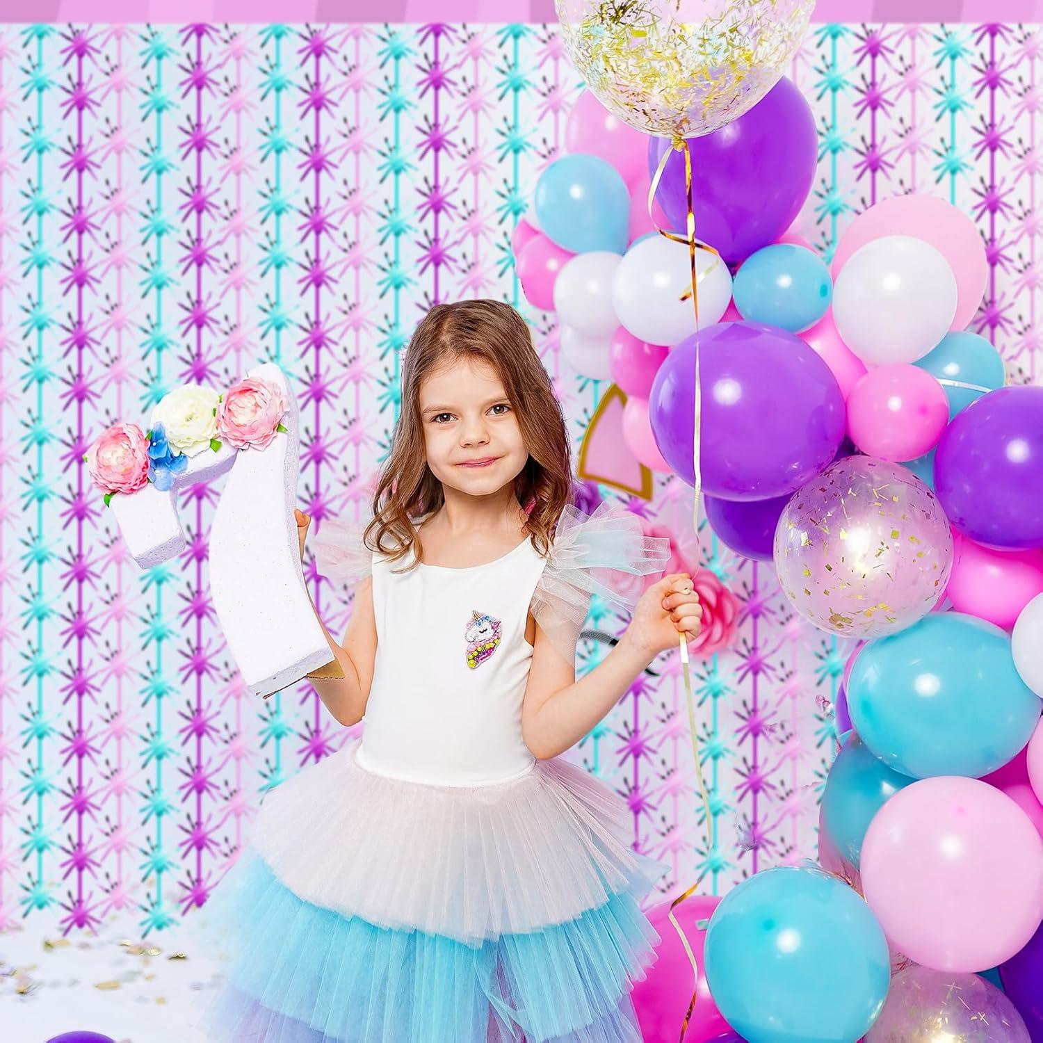 2 Paquetes Cortinas de Flecos de Papel de Aluminio Araña Yuntau 1x2m