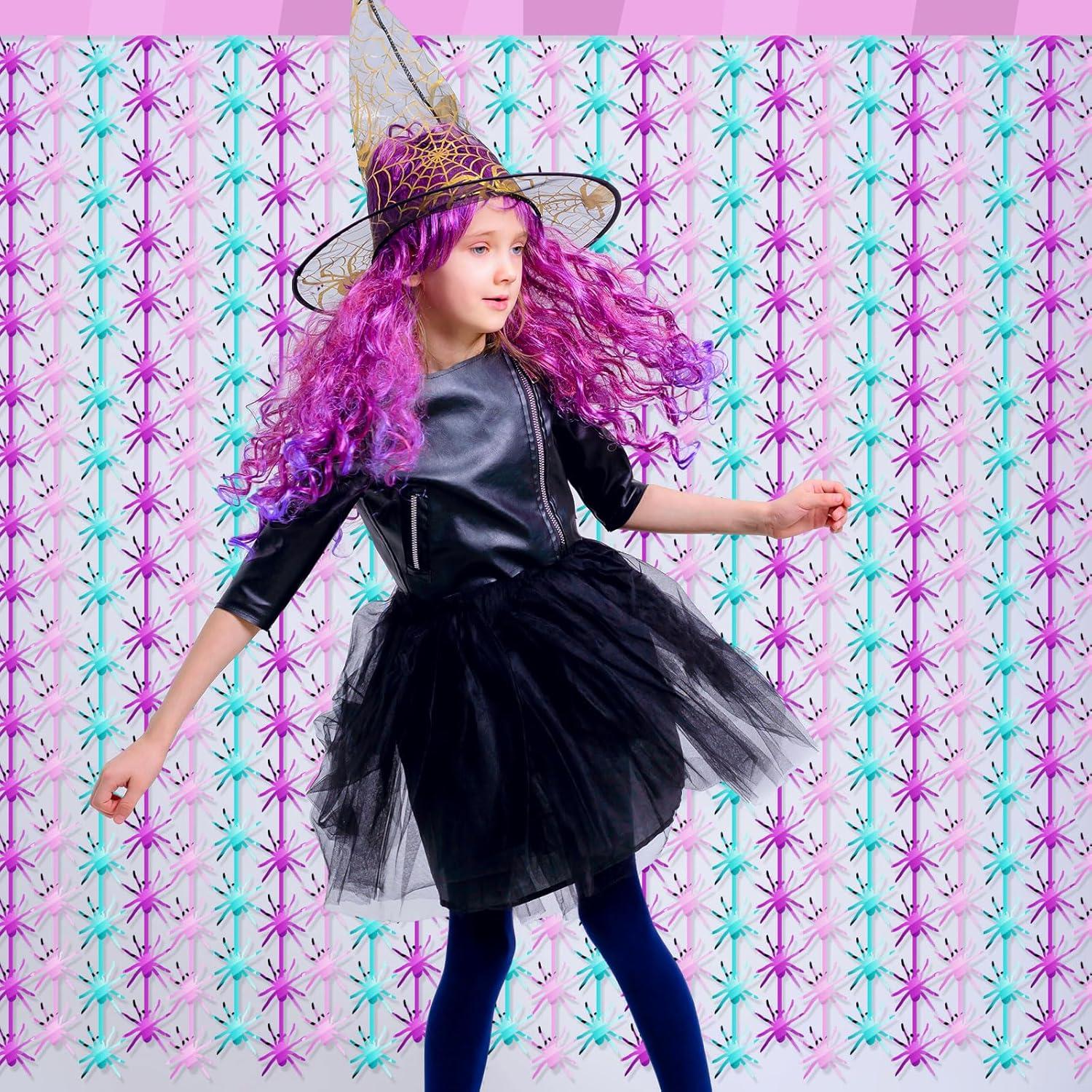 2 Paquetes Cortinas de Flecos de Papel de Aluminio Araña Yuntau 1x2m