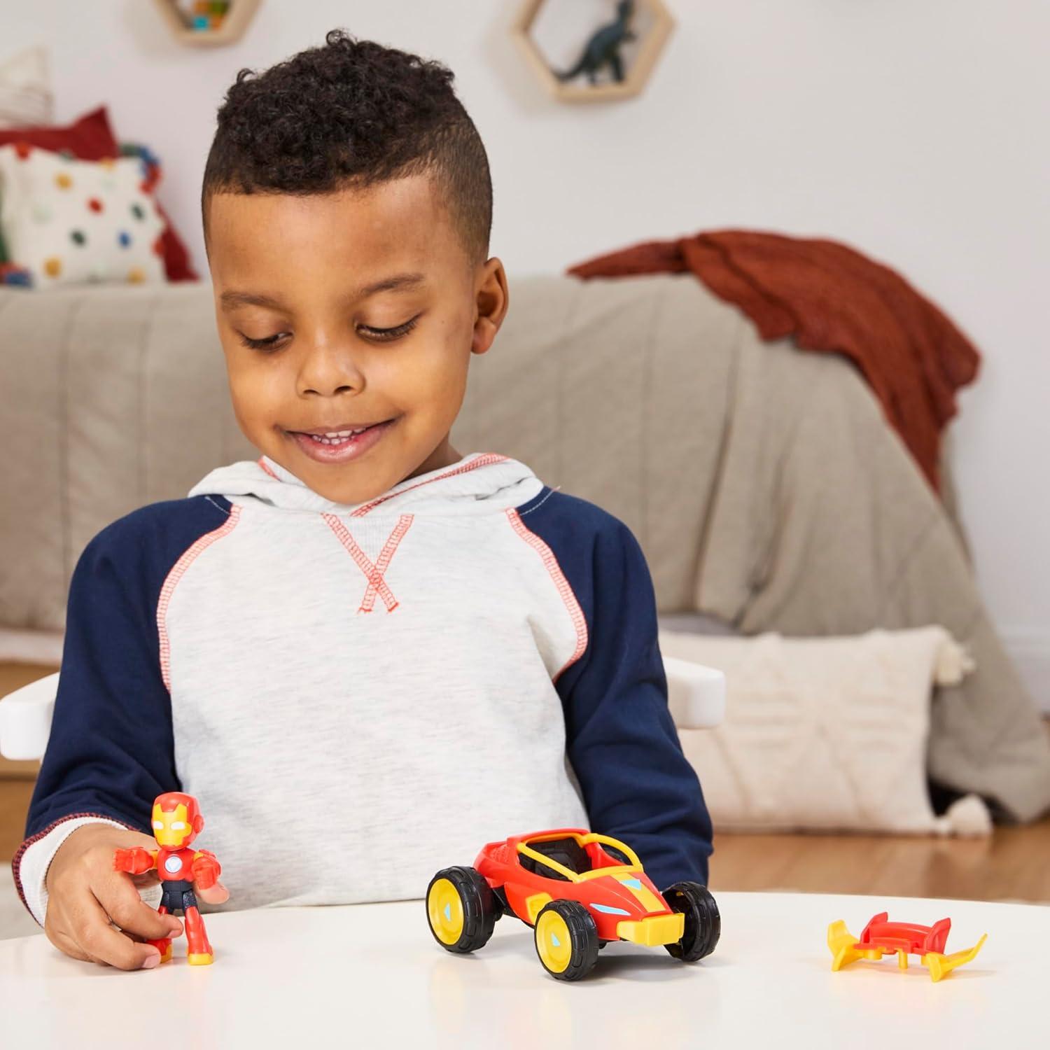 Figura de Acción Iron Man 3" y Vehículo 2 en 1 Hasbro