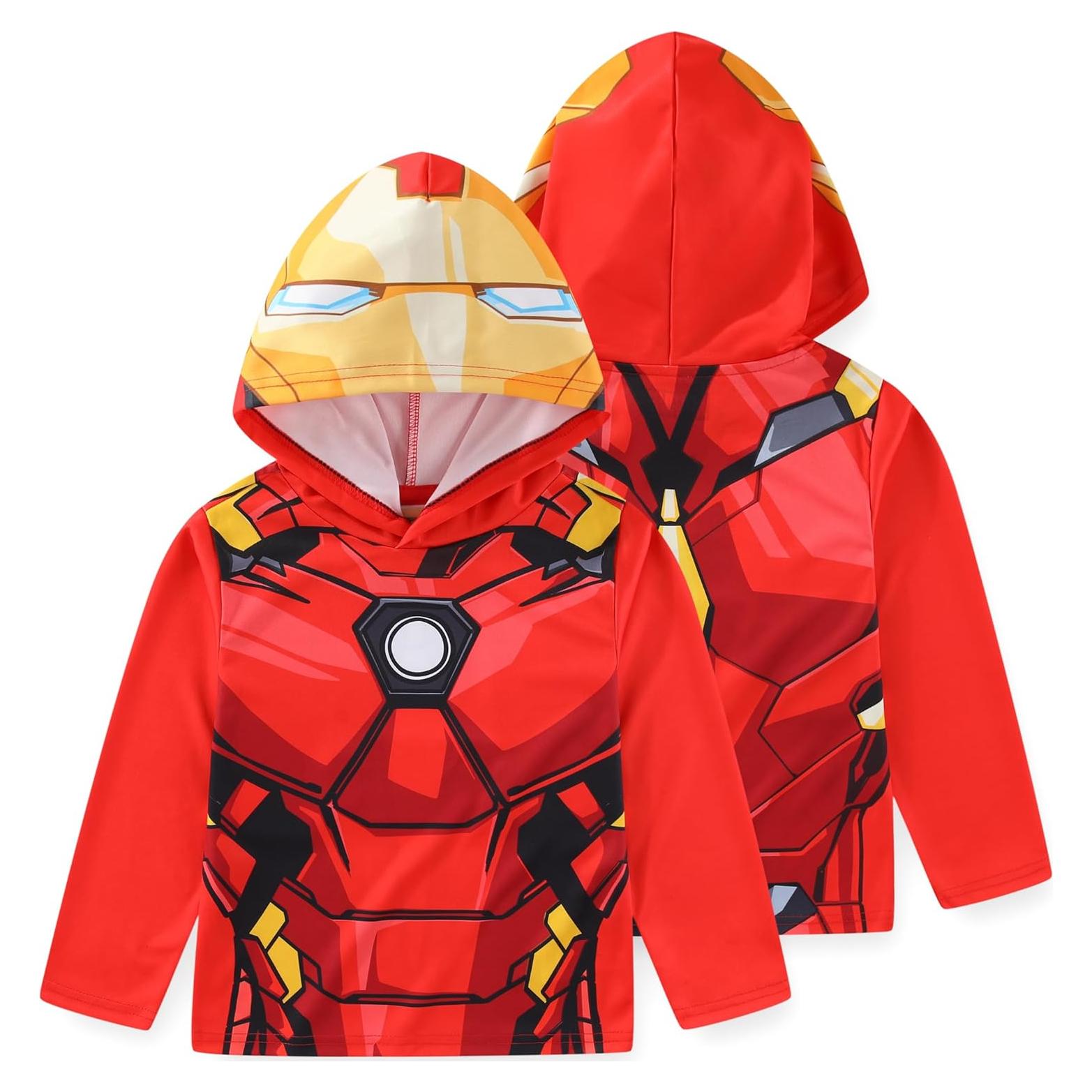 Camiseta con capucha Marvel Avengers Iron Man para niños grandes