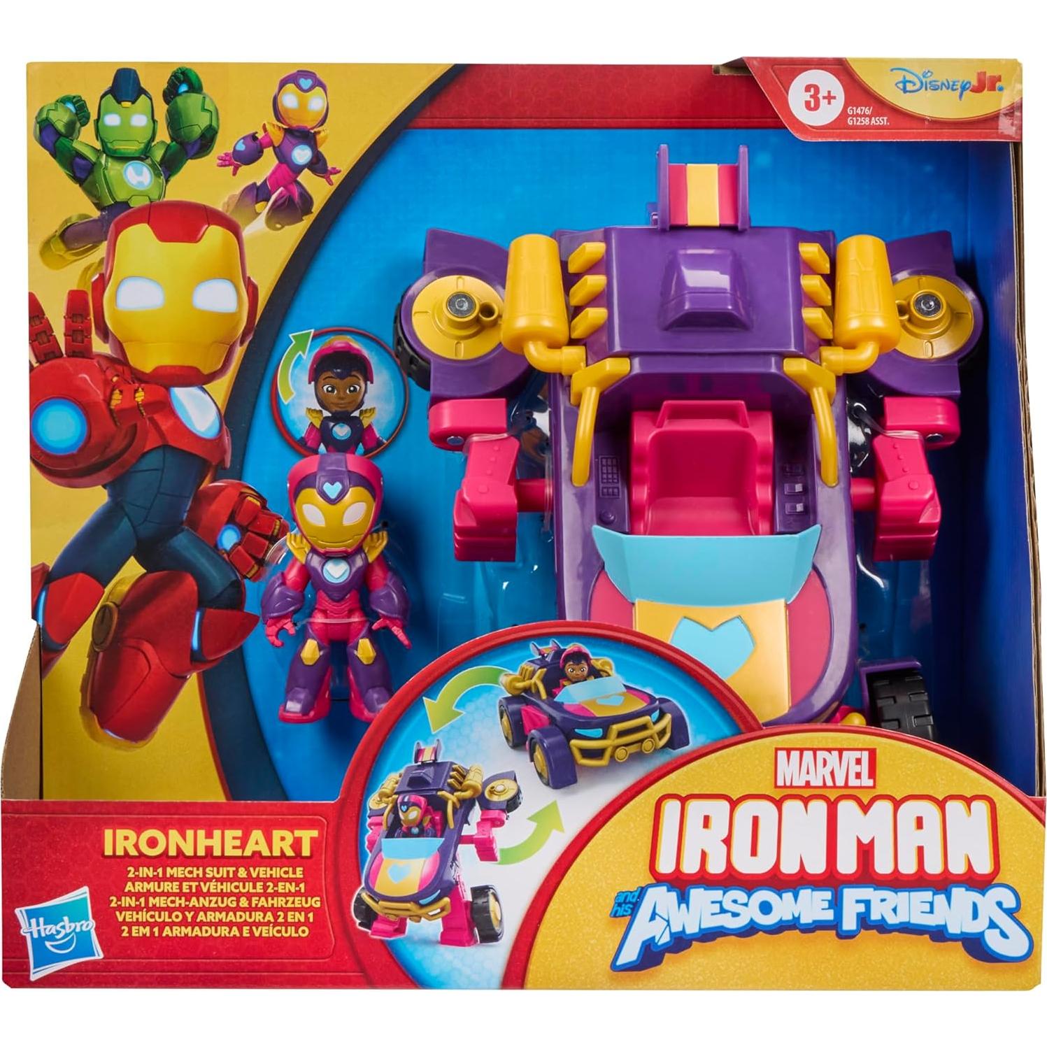 Juguete Ironheart 2-en-1 Hasbro - Traje Mech y Vehículo