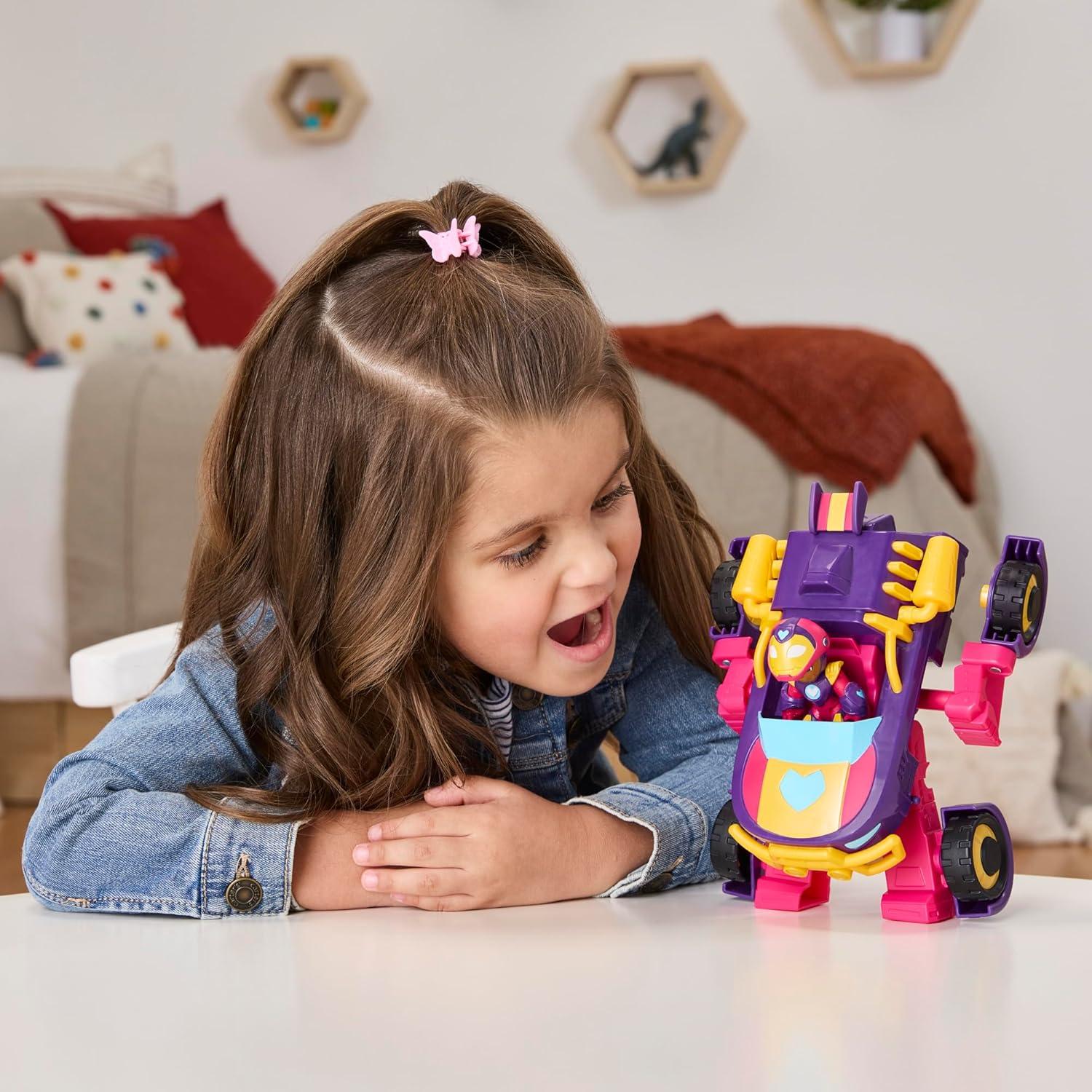 Juguete Ironheart 2-en-1 Hasbro - Traje Mech y Vehículo