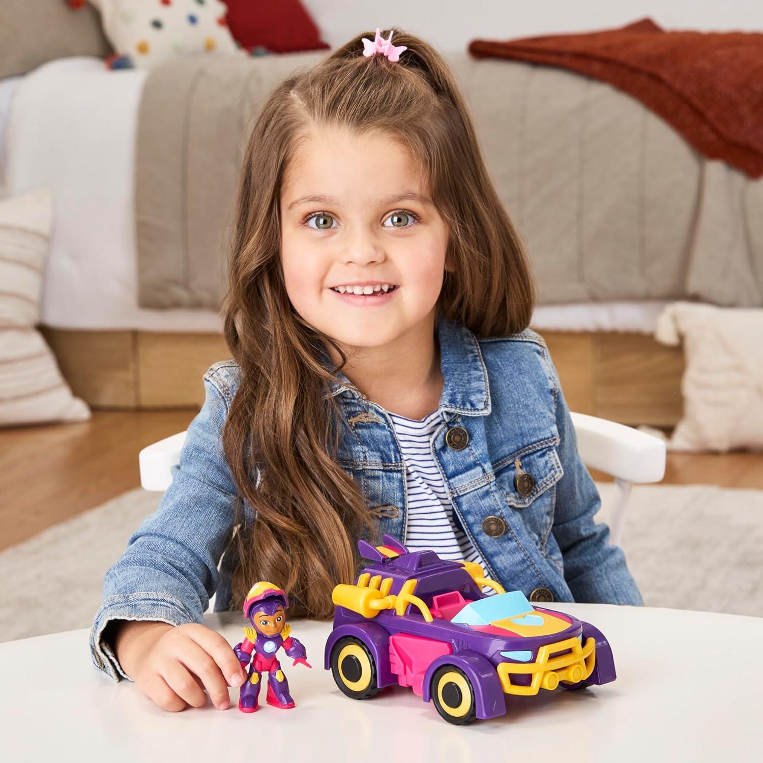 Juguete Ironheart 2-en-1 Hasbro - Traje Mech y Vehículo