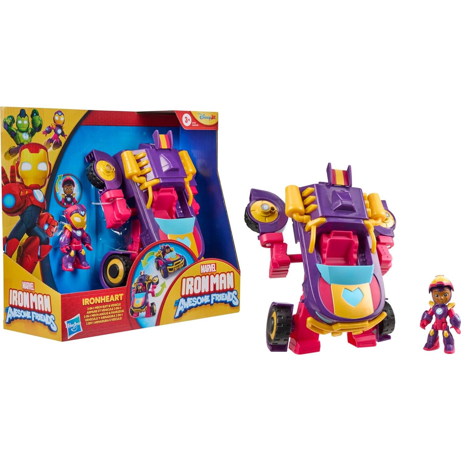 Juguete Ironheart 2-en-1 Hasbro - Traje Mech y Vehículo