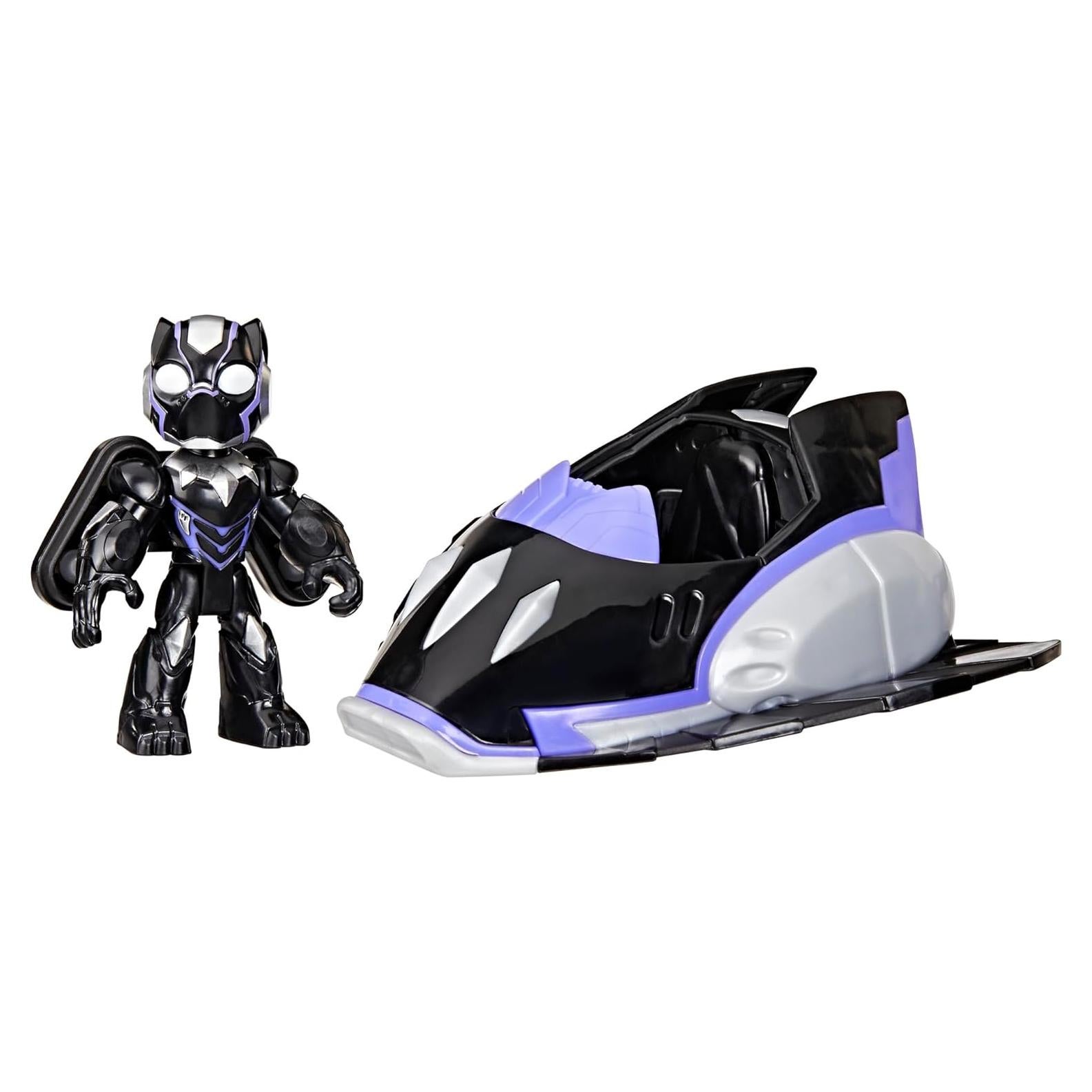 Figura de Acción Pantera Negra 3" con Vehículo Marvel Hasbro
