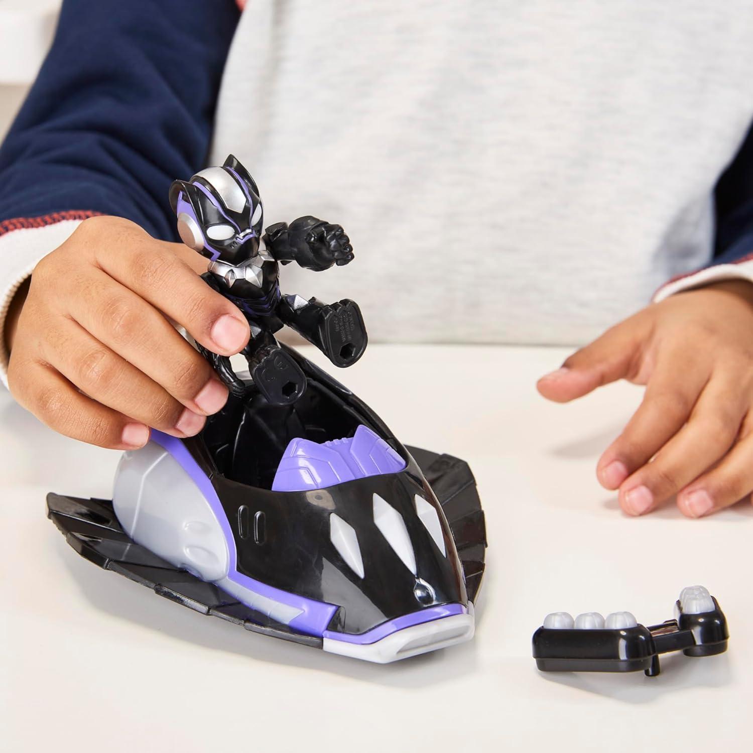 Figura de Acción Pantera Negra 3" con Vehículo Marvel Hasbro