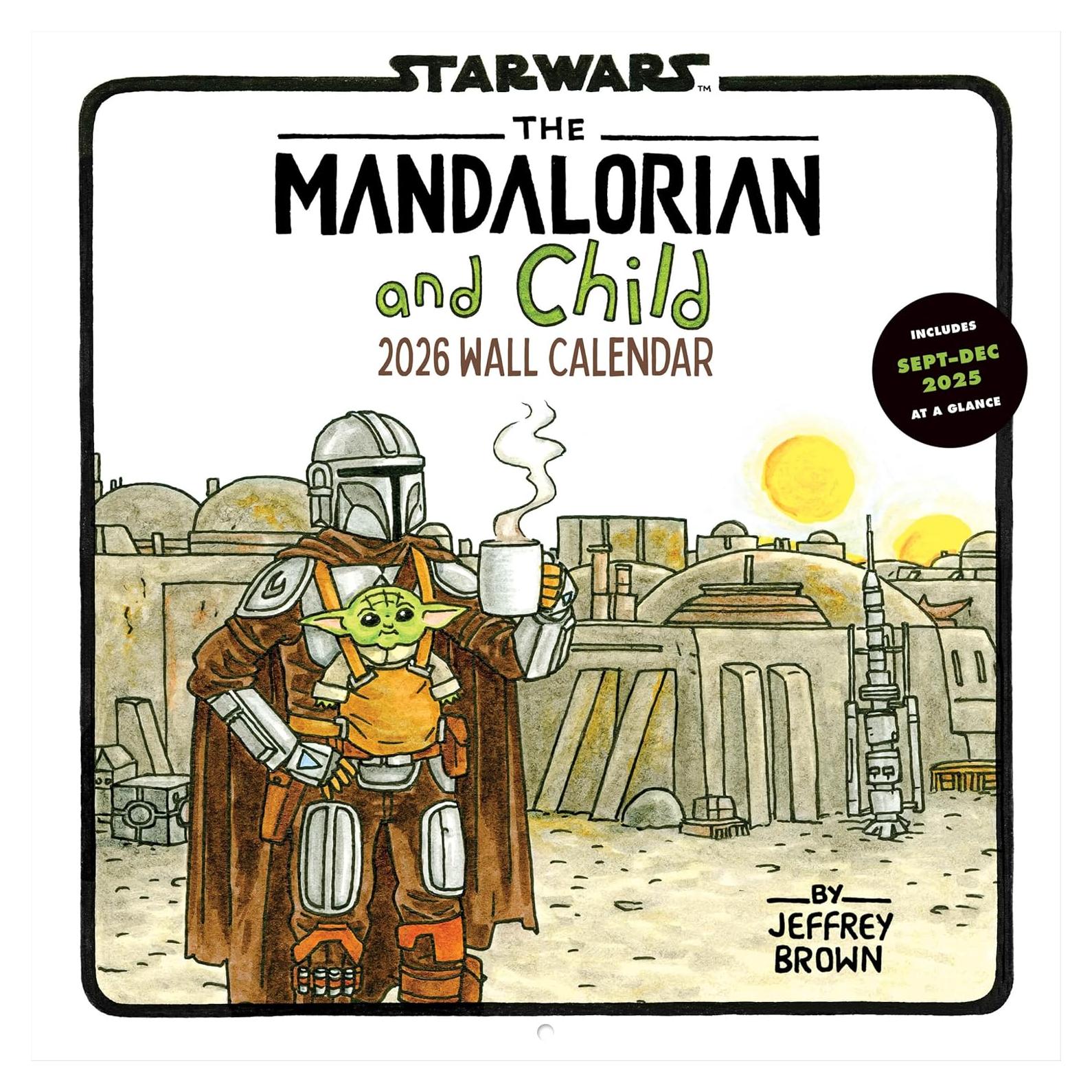 Star Wars The Mandalorian and Child 2026 Wall Calendar