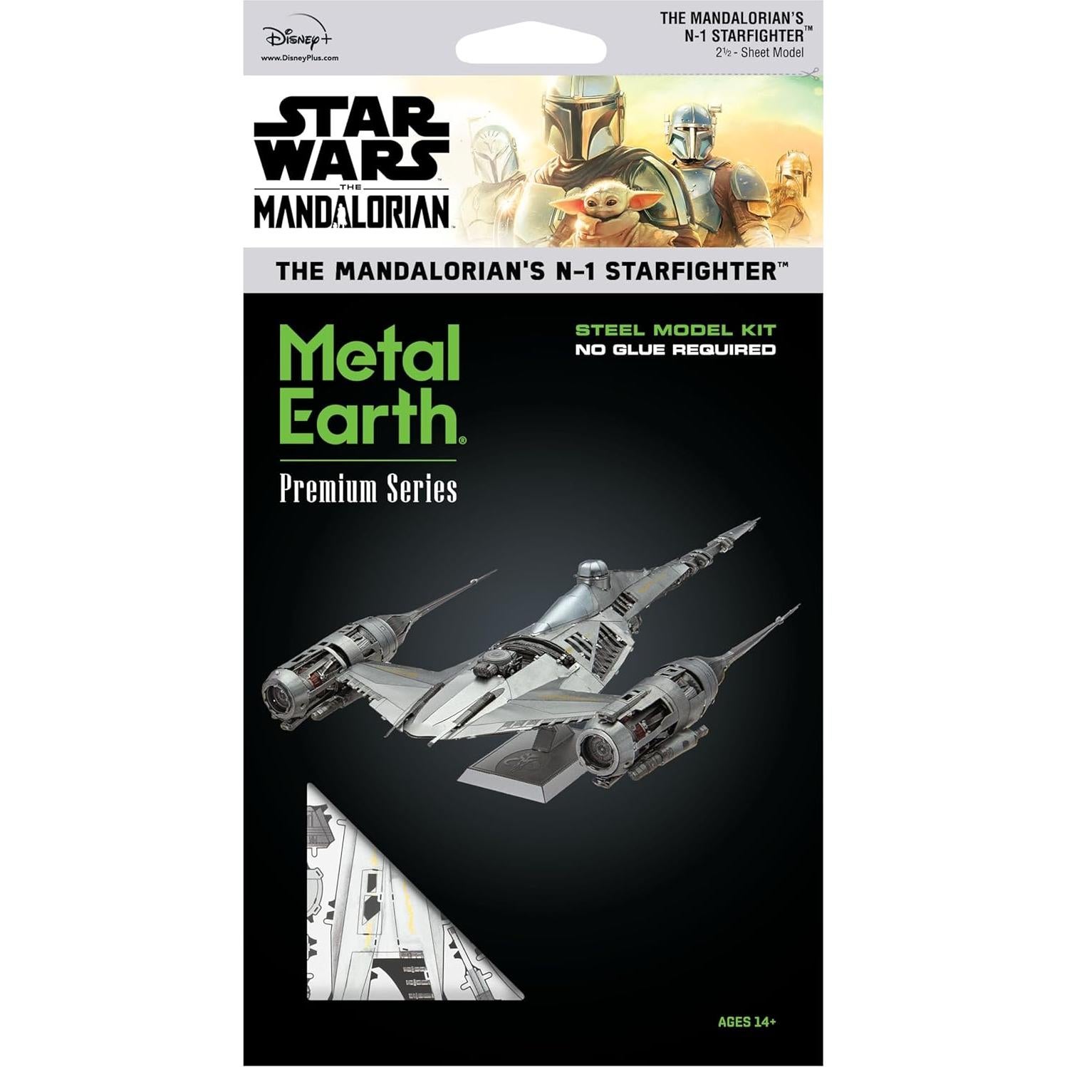 Kit de Modelo 3D Metal Earth Star Wars N-1 Starfighter