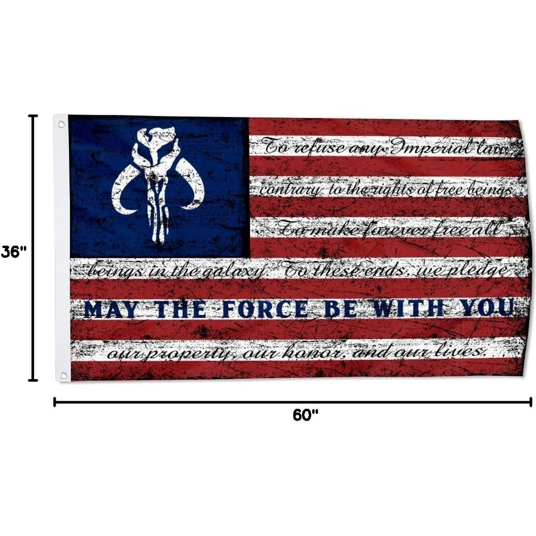 Banderín Vintage República Galáctica 3x5 pies Aihccy