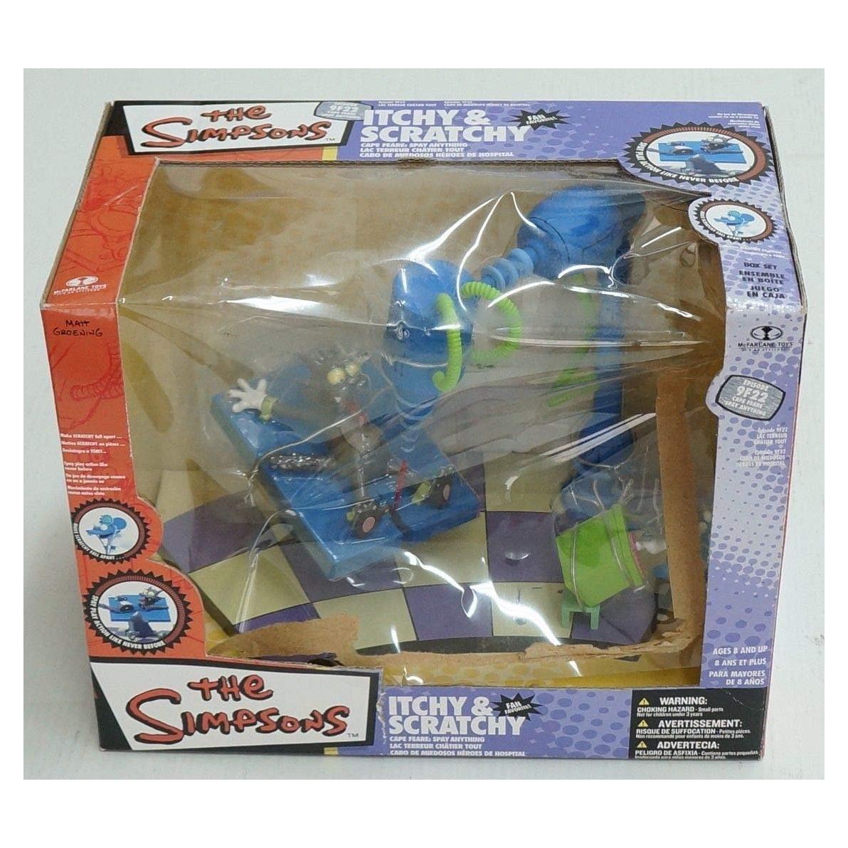 Set de Figuras Itchy y Scratchy McFarlane Toys 16x20.3x25.9 cm