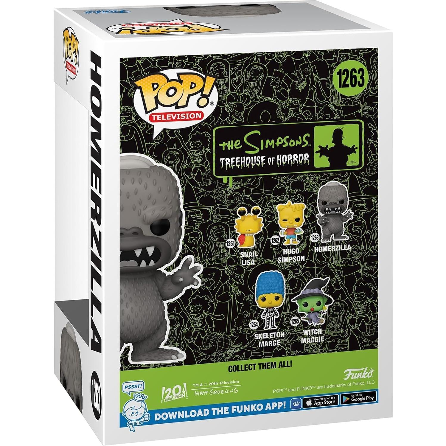 Figura de Vinilo Pop Homerzilla Funko - Los Simpsons 9.53 cm