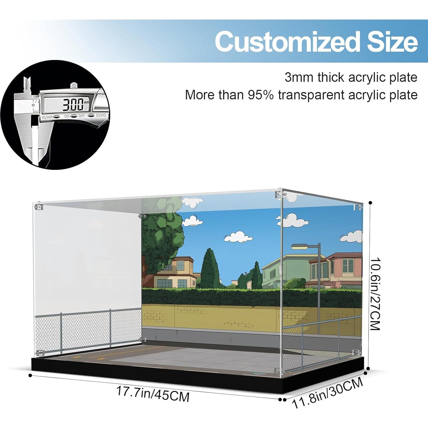 Caja de Exhibición Acrílica NAOCARD para Lego Los Simpsons Krusty Burger