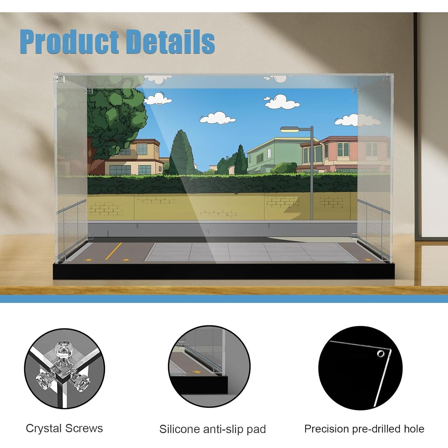 Caja de Exhibición Acrílica NAOCARD para Lego Los Simpsons Krusty Burger