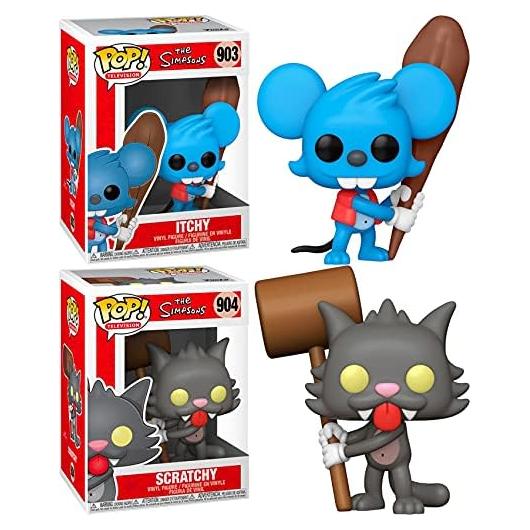 Figuras Funko Pop! Itchy y Scratchy Los Simpson 9.5 cm