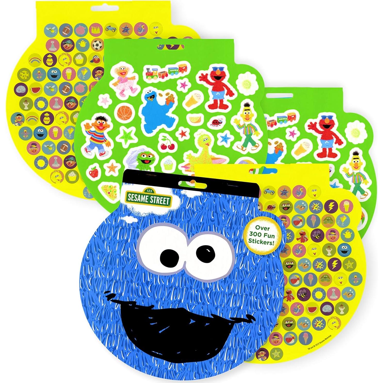 Libro de Pegatinas Plaza Sésamo Monstruo de Galletas 300 Pzs