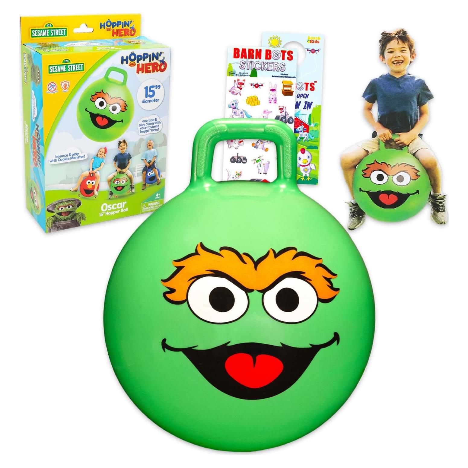 Pelota Saltarina Oscar el Gruñón Plaza Sésamo 38.1 cm