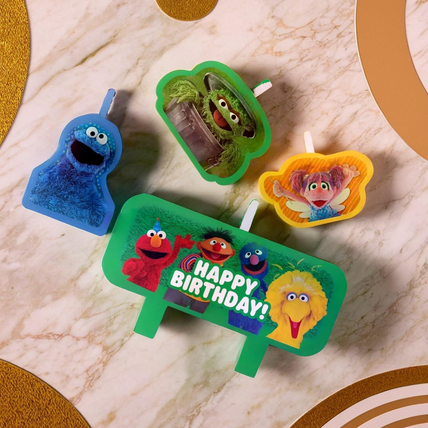 Juego de Velas de Cumpleaños Multicolor Amscan - 4 Pzs