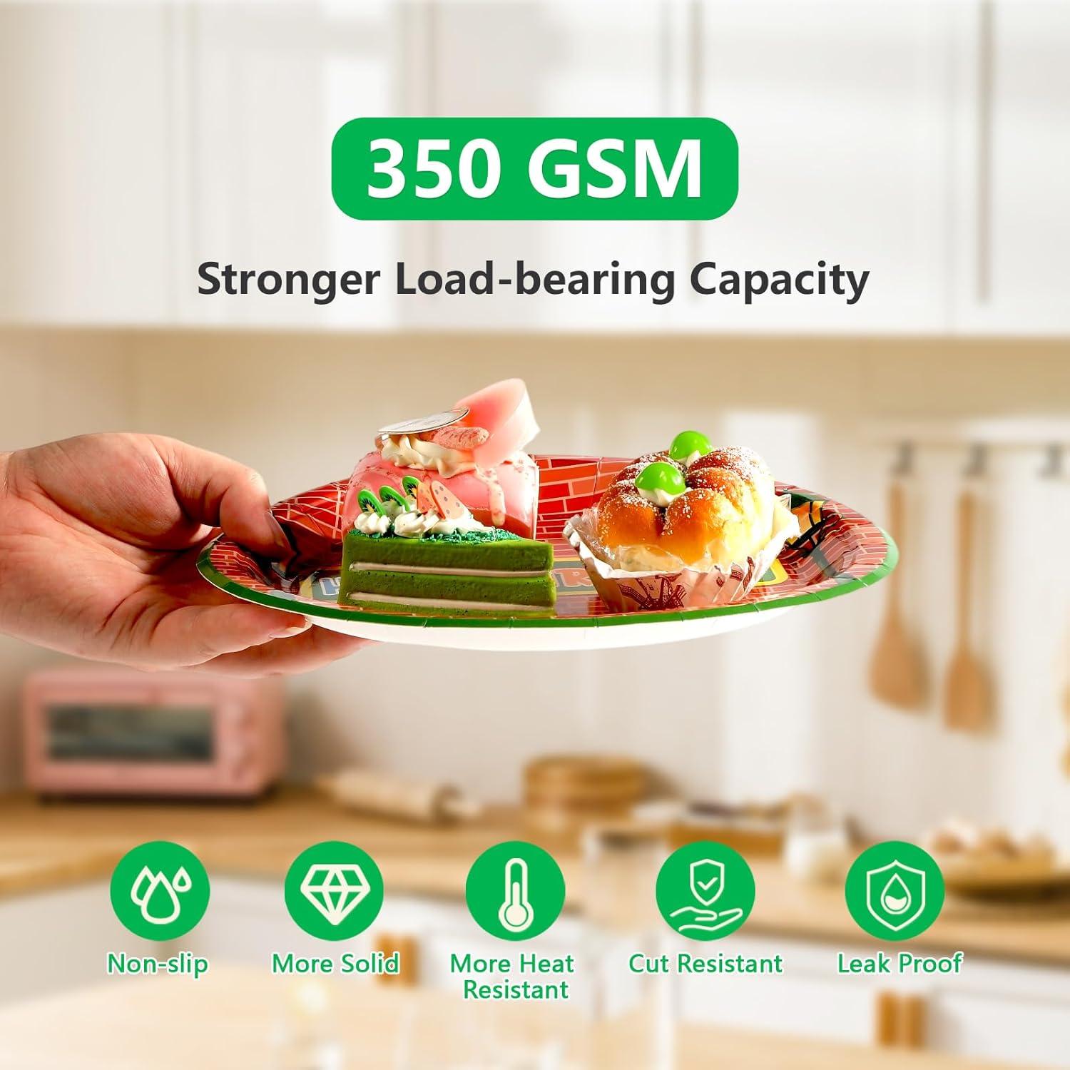 Juego de Vajilla Desechable Grencian 96 Piezas Cumpleaños Sésamo