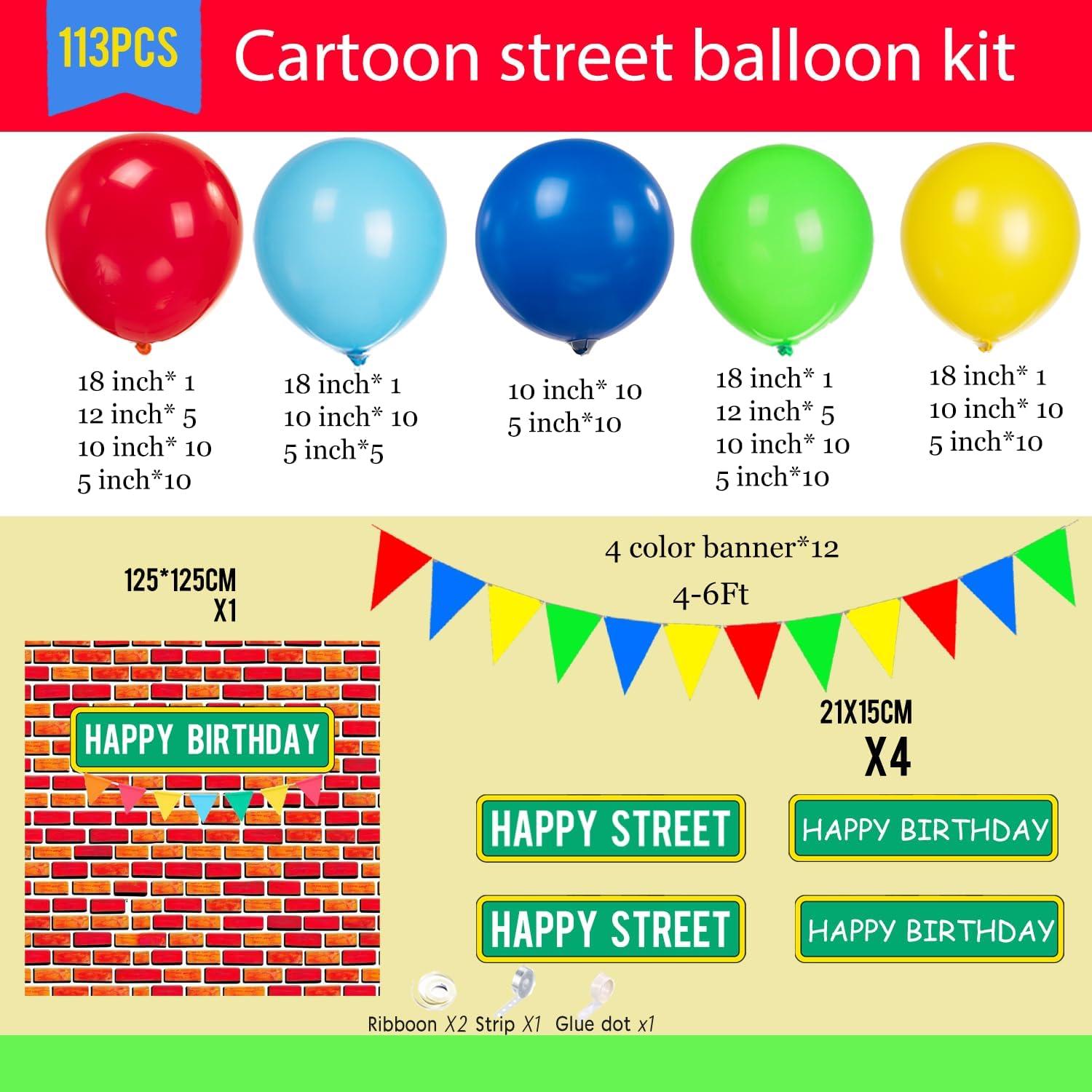 Set de Decoración para Fiesta de Cumpleaños Sésamo ColorToyz