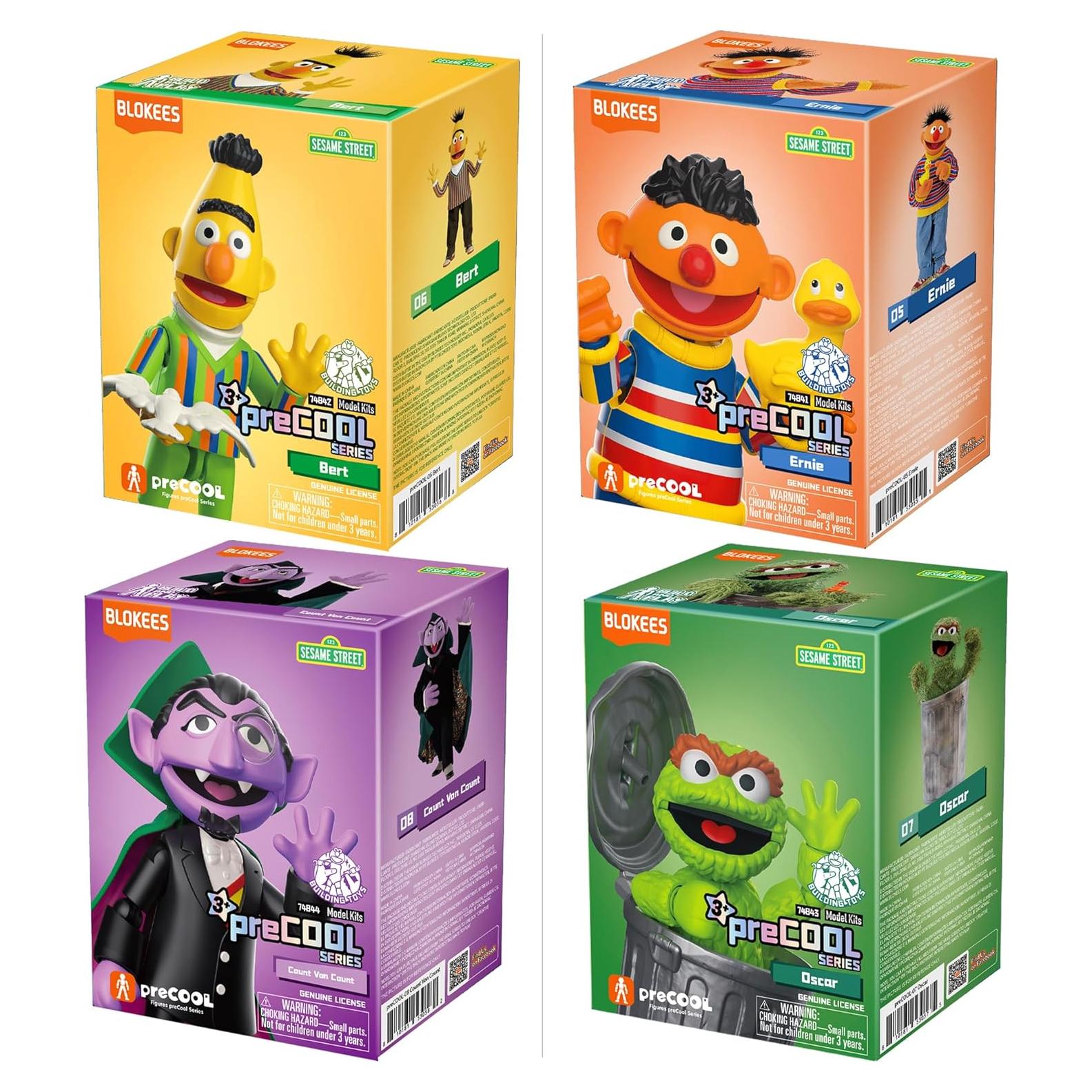 Figuras de Construcción Blokees Sesame Street - 4 Personajes