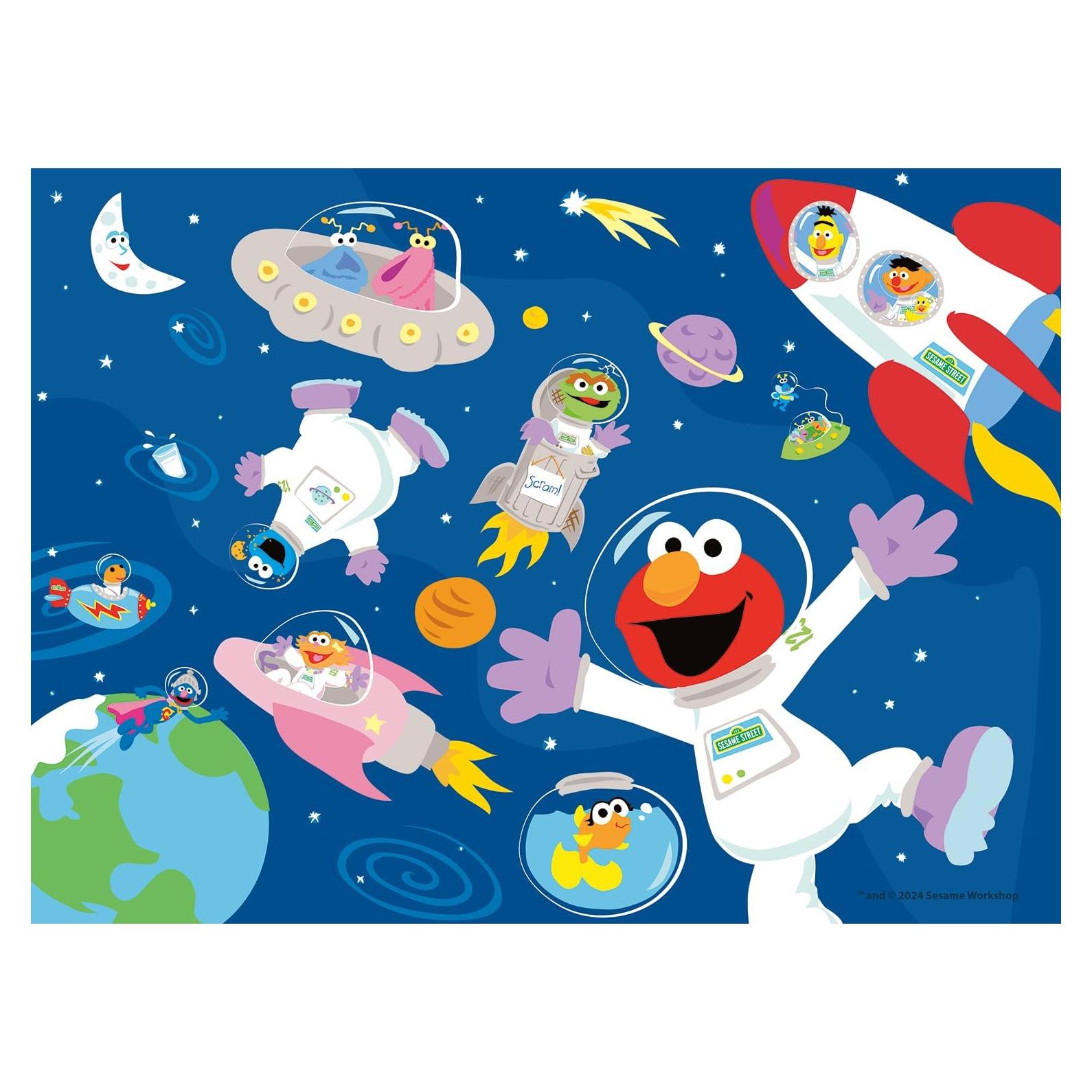 Rompecabezas 100 Piezas Buffalo Games Barrio Sésamo Espacial