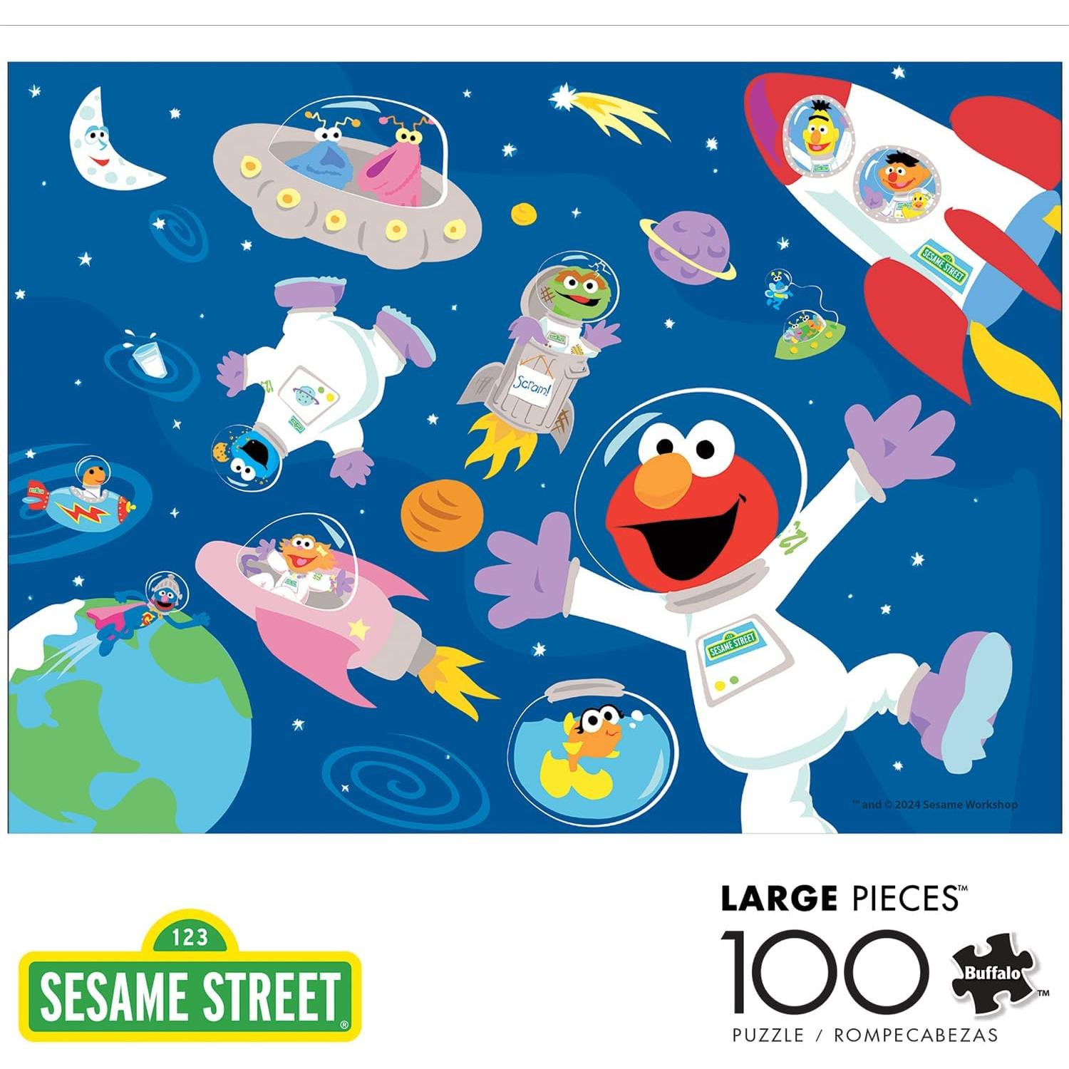Rompecabezas 100 Piezas Buffalo Games Barrio Sésamo Espacial