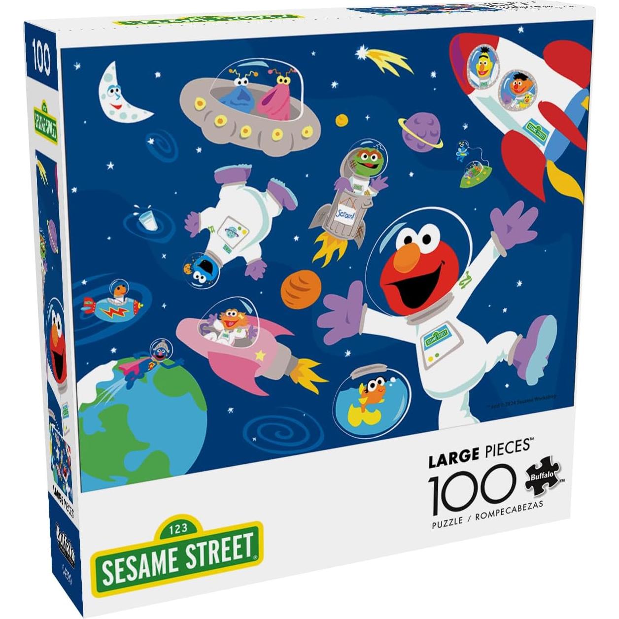 Rompecabezas 100 Piezas Buffalo Games Barrio Sésamo Espacial