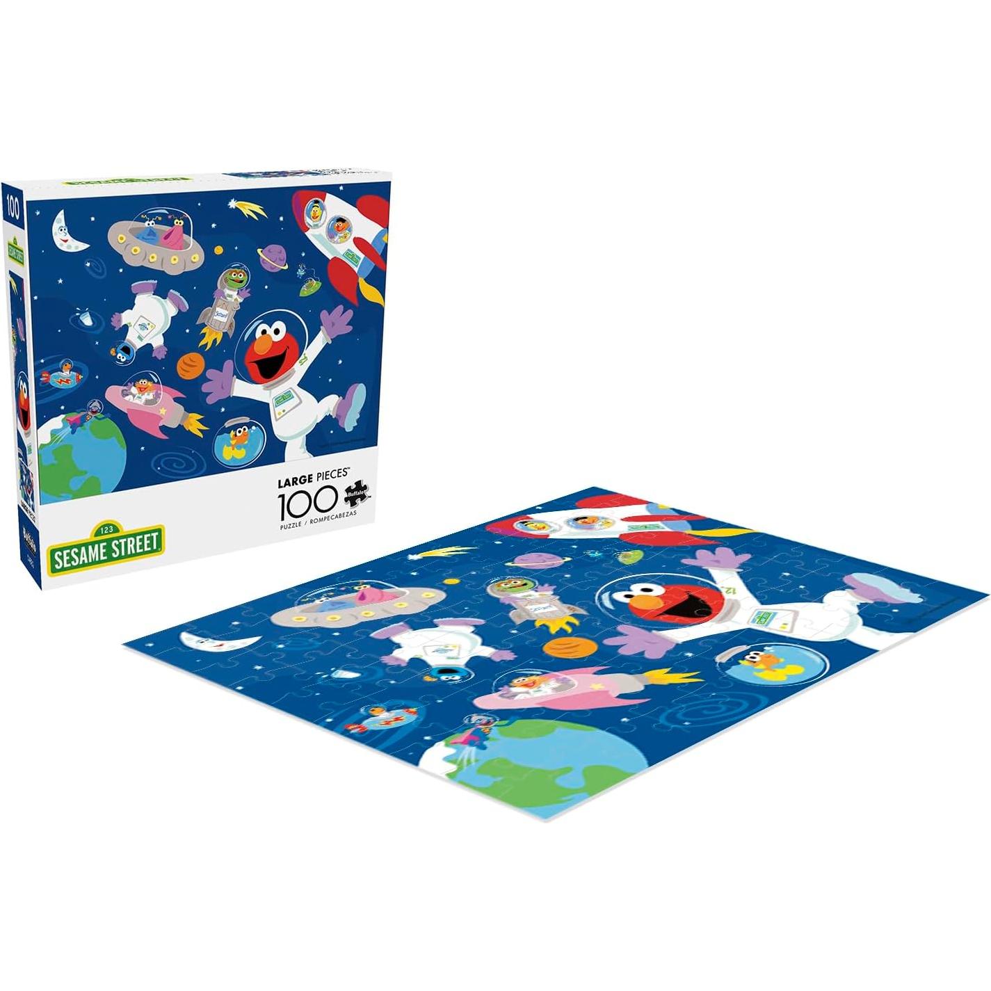 Rompecabezas 100 Piezas Buffalo Games Barrio Sésamo Espacial