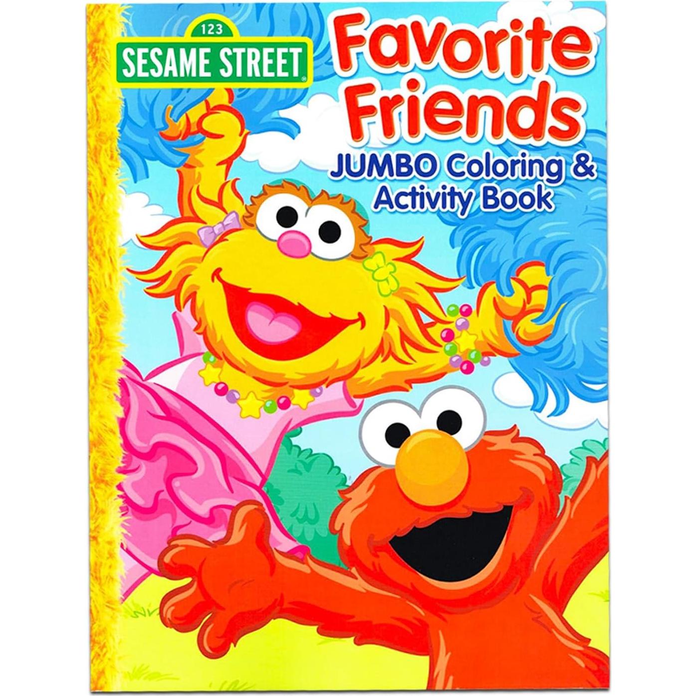 Conjunto de Libros para Colorear Sesame Street - 2 Libros + Stickers