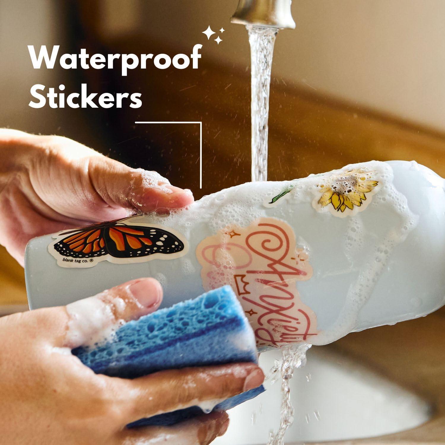 Calcomanías Impermeables Plaza Sésamo - Paquete de 5 Blank Tag Co.