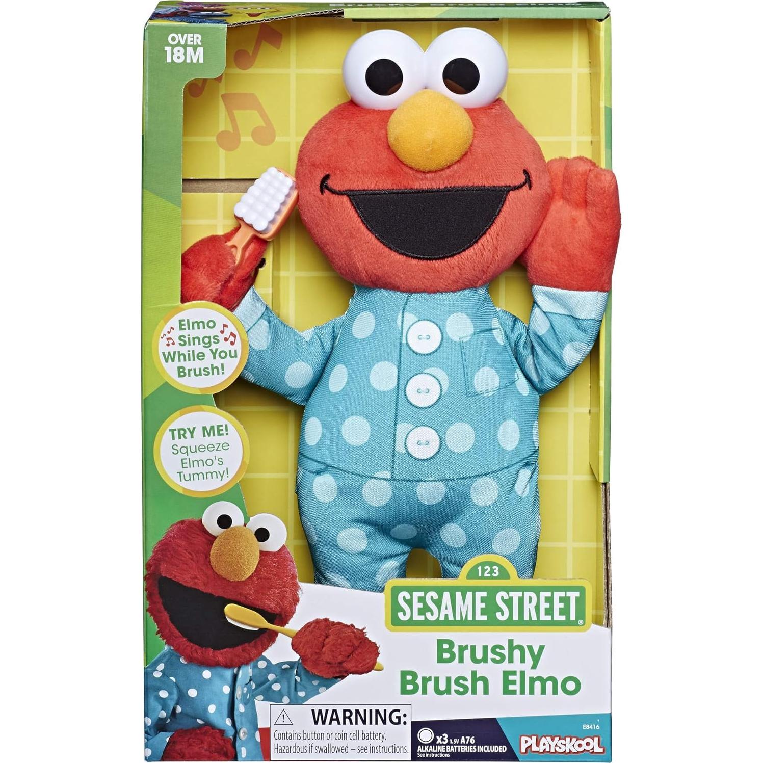 Peluche Elmo 30 cm canta Cepilla-cepilla - Hasbro