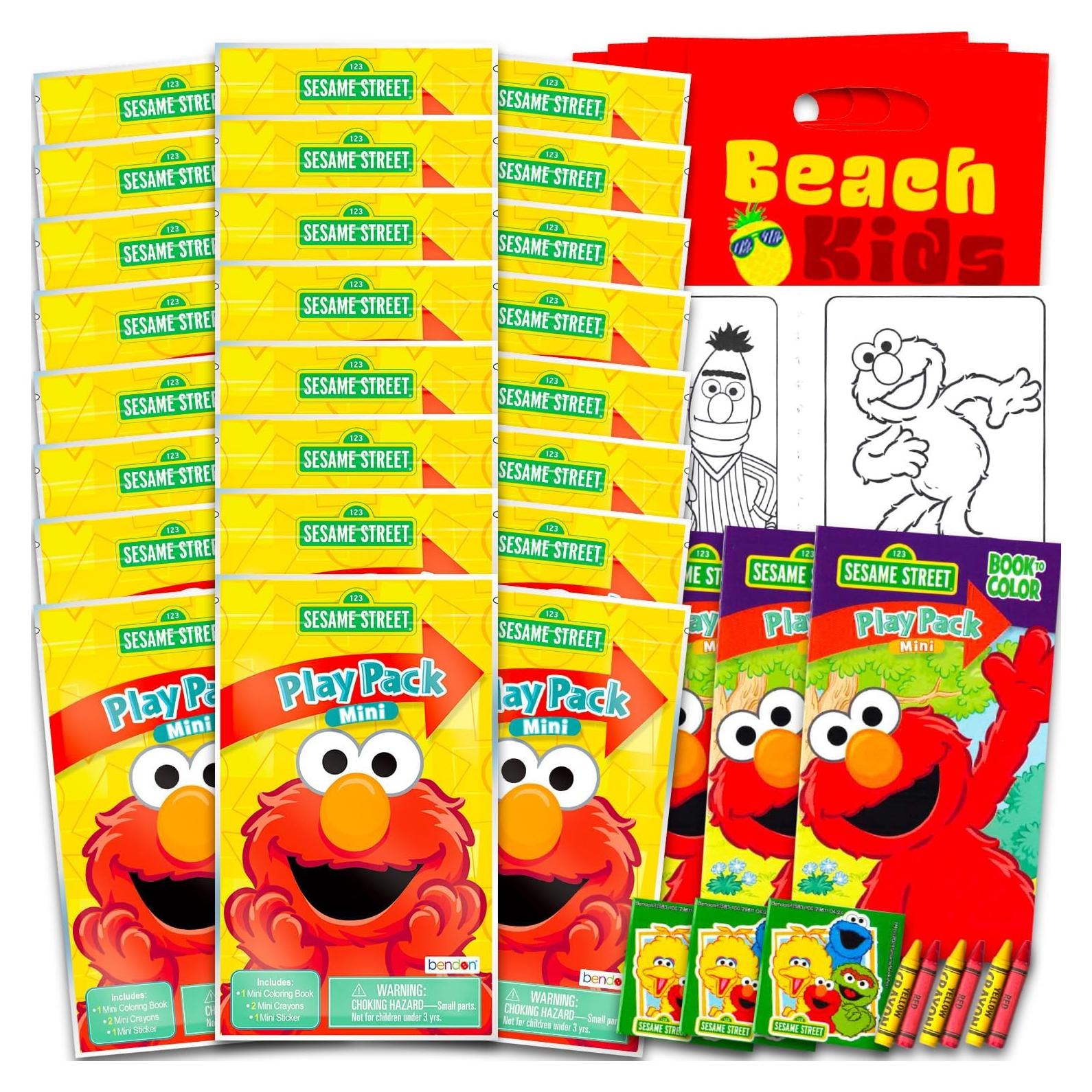 Conjunto de Fiesta Mini Elmo - 24 Paquetes de Juego con Colores