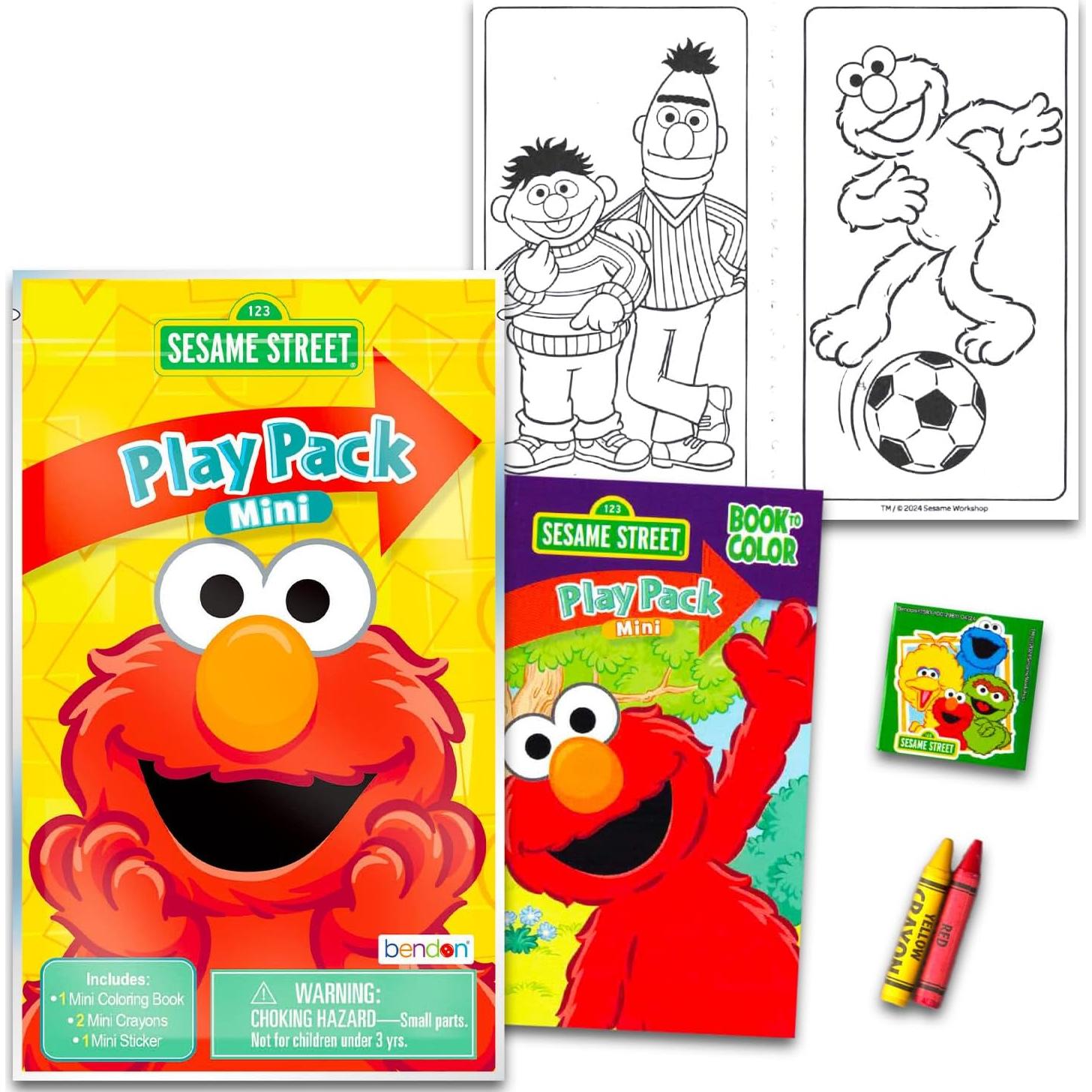 Conjunto de Fiesta Mini Elmo - 24 Paquetes de Juego con Colores