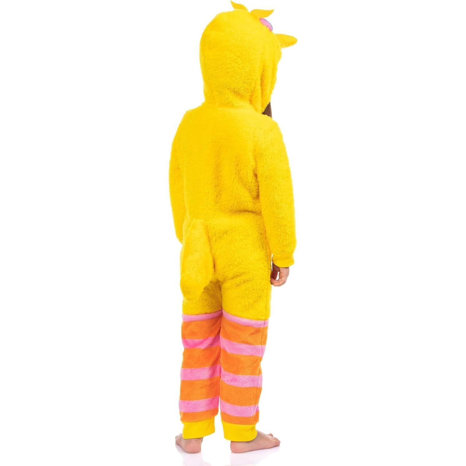 Mono Kigurumi Big Bird Plaza Sésamo para Niños 3T Amarillo