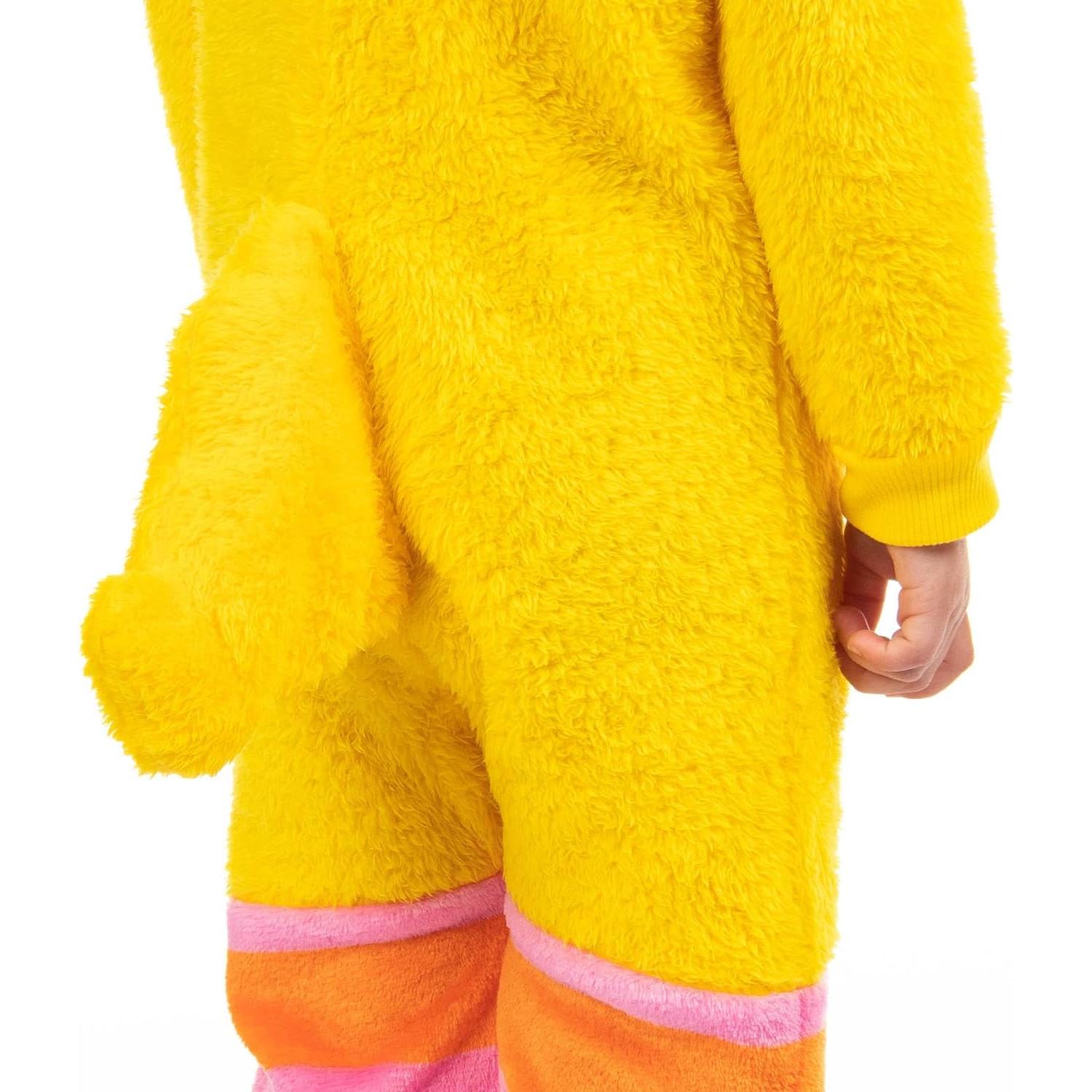 Mono Kigurumi Big Bird Plaza Sésamo para Niños 3T Amarillo