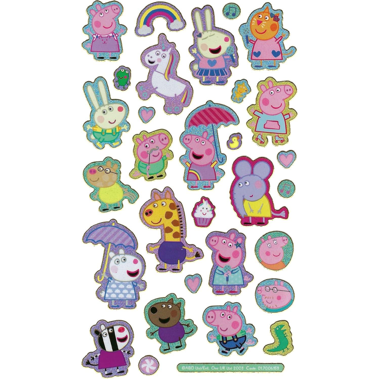 Pegatinas Reutilizables Peppa Pig Proyectos de Papel 19.5x9.5cm