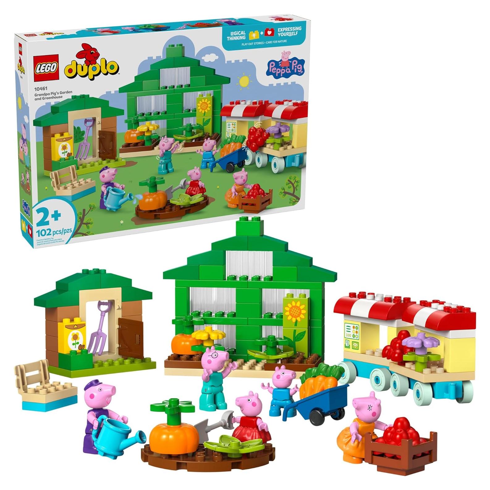 LEGO DUPLO Jardín y Invernadero Peppa Pig 10461 - Juguete 2+
