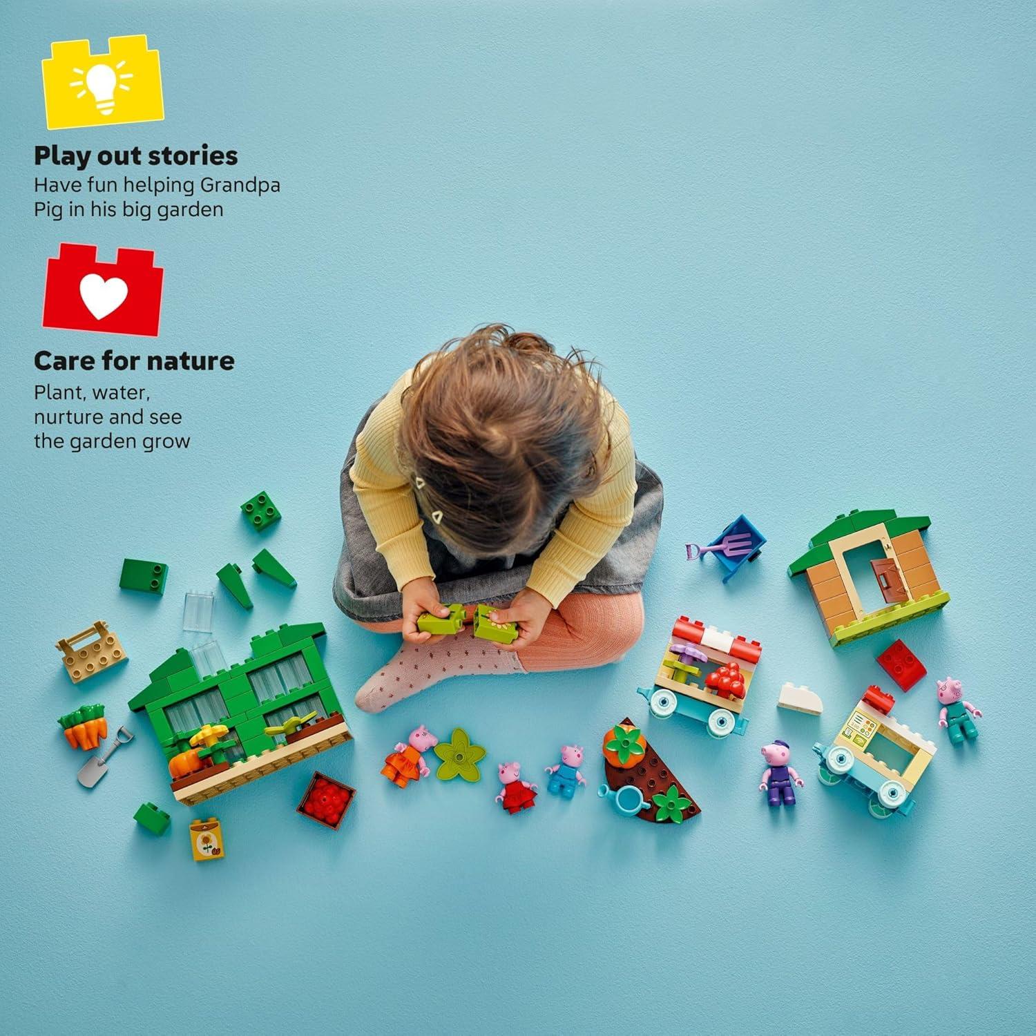 LEGO DUPLO Jardín y Invernadero Peppa Pig 10461 - Juguete 2+