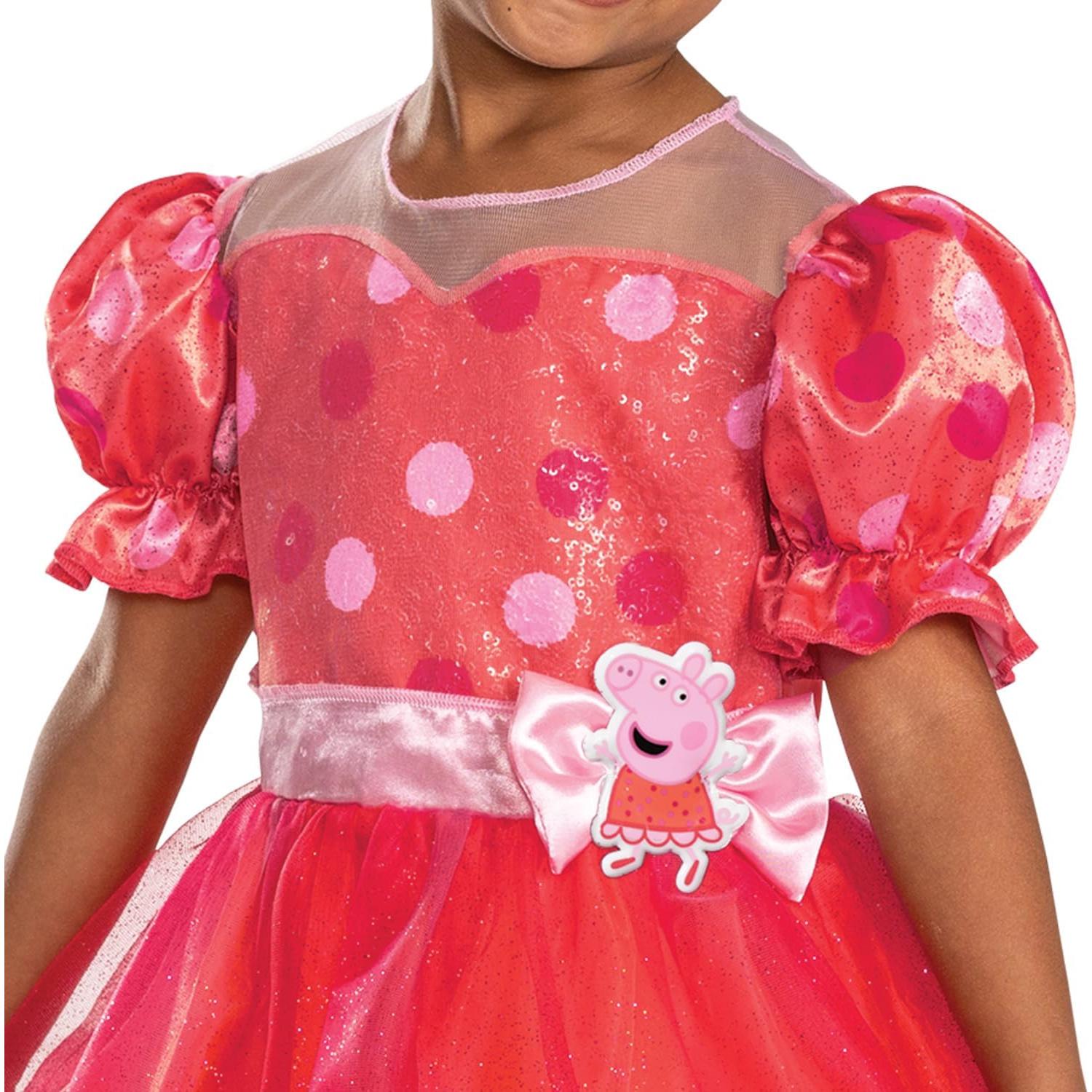 Disfraz oficial Peppa Pig para niñas - 20 aniversario, S