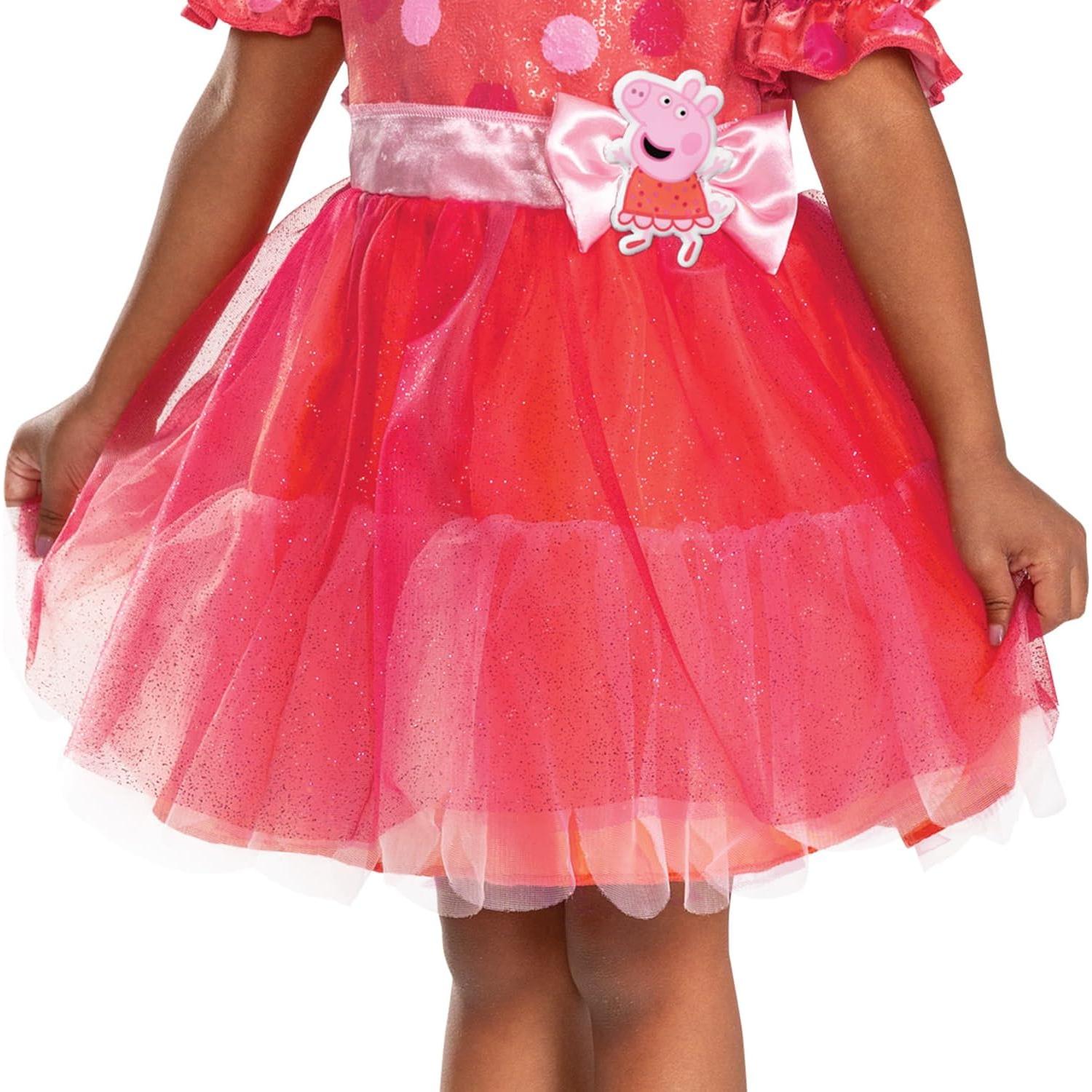 Disfraz oficial Peppa Pig para niñas - 20 aniversario, S