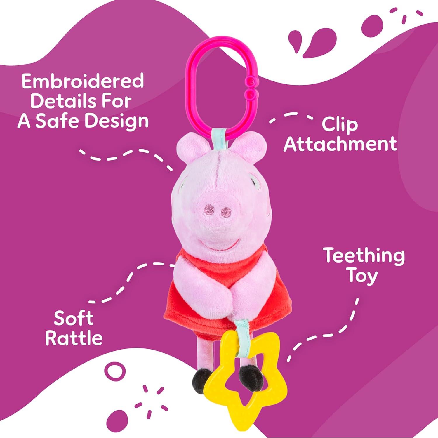 Juguete de Actividad Peppa Pig 3D - Mordedor y Sonajero 23 cm