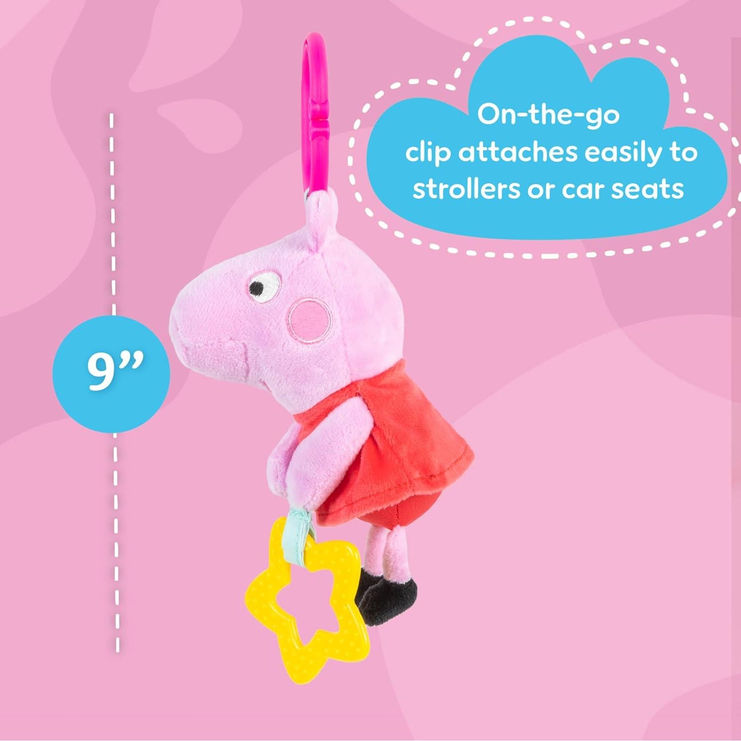 Juguete de Actividad Peppa Pig 3D - Mordedor y Sonajero 23 cm